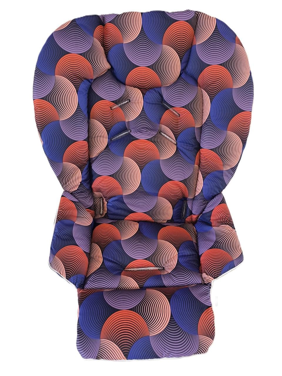Chicco Polly highchair waterproof cover with pattern, water-repellent highchair insert one size
