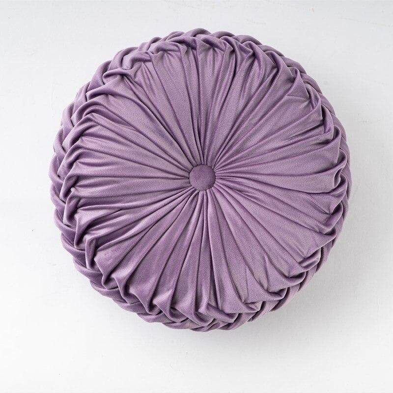 Pumpkin Velvet Pillow Cushion Creative Sofa Pillows Floor Cushion Cover Solid Color Luxury Home Hotel Pillows light purple
