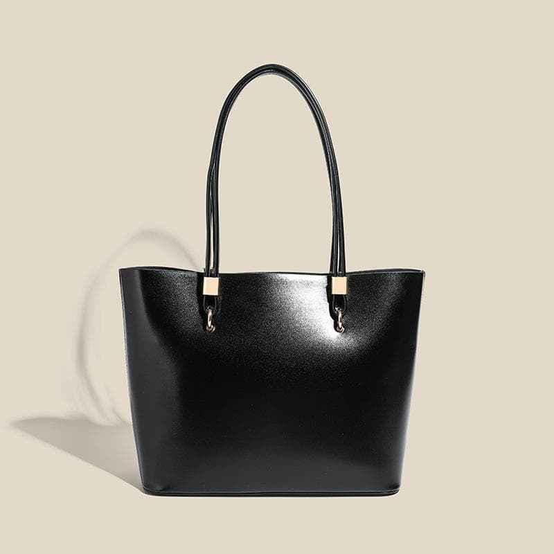 High-grade Women's Bag Autumn and Winter Fashion All-in-one Large Capacity Shoulder Underarm Commuter Tote Bag black