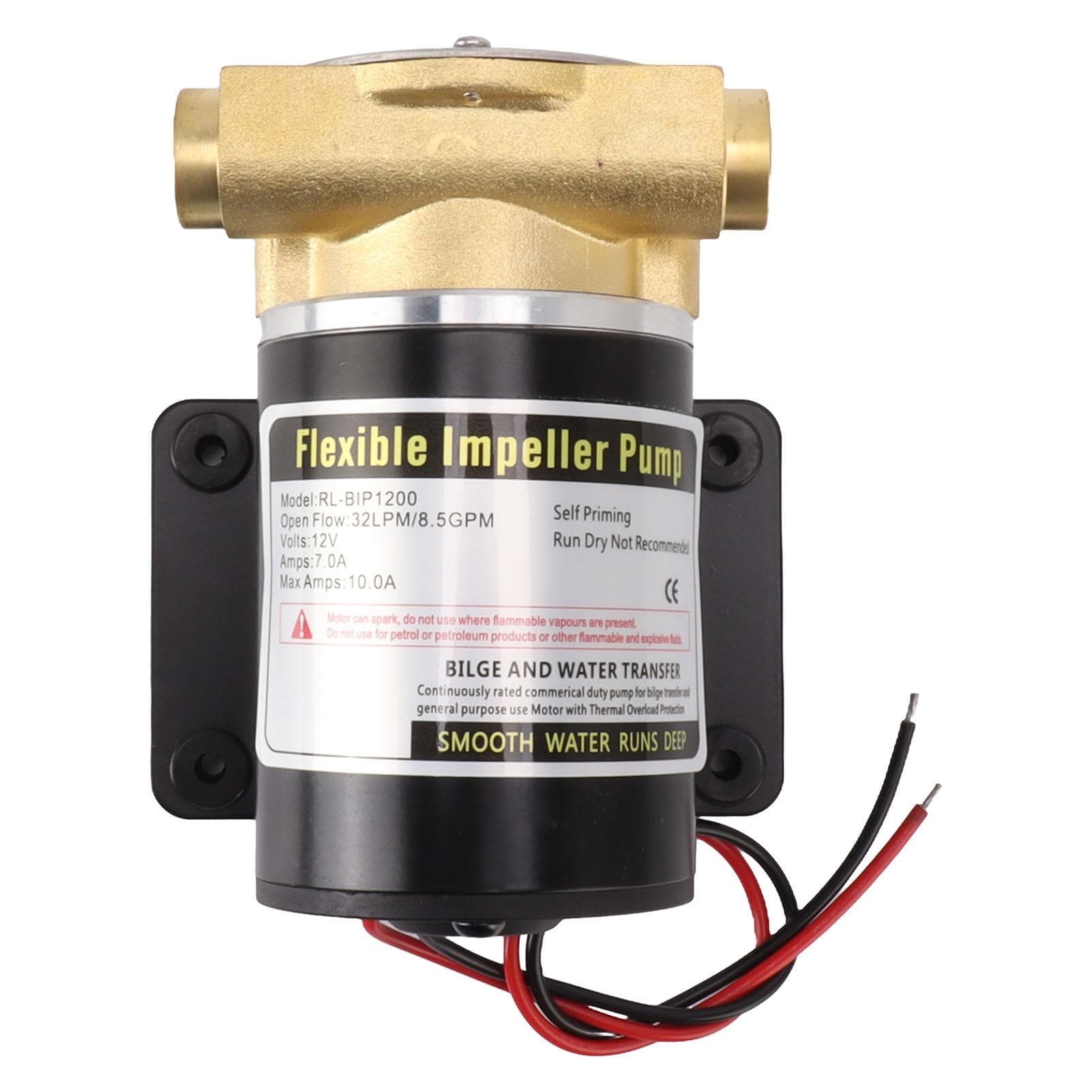 Flexible Impeller Pump Female Thread G1/2 Self Priming Impeller Water Pump for Industrial Field RL