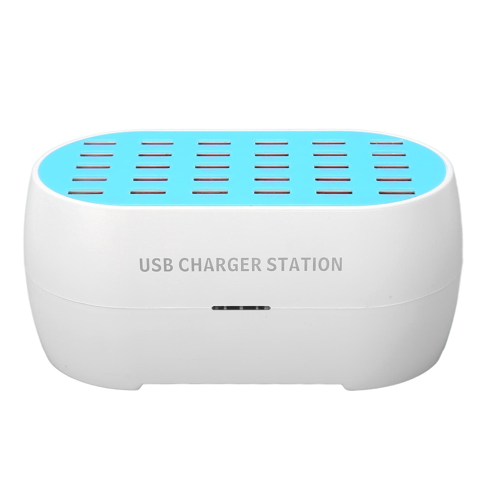 30 Port USB Charging Station Smart Charging Recognition 160W USB Charger for Multiple Devices UK Plug