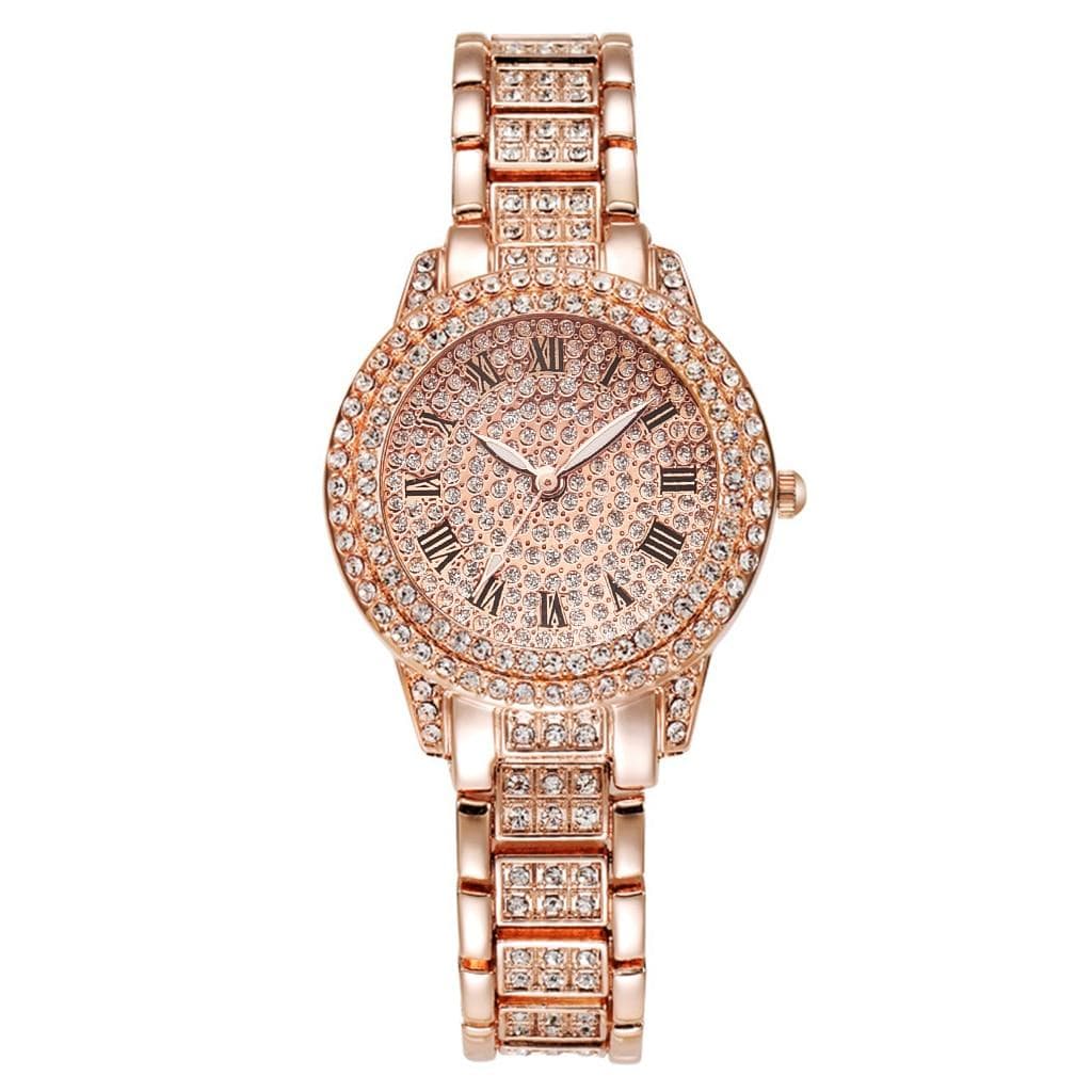 Diamond Women Watches Gold Watch Ladies Wrist Watches Luxury Brand Rhinestone Women's Bracelet Watches Female Quartz Watch