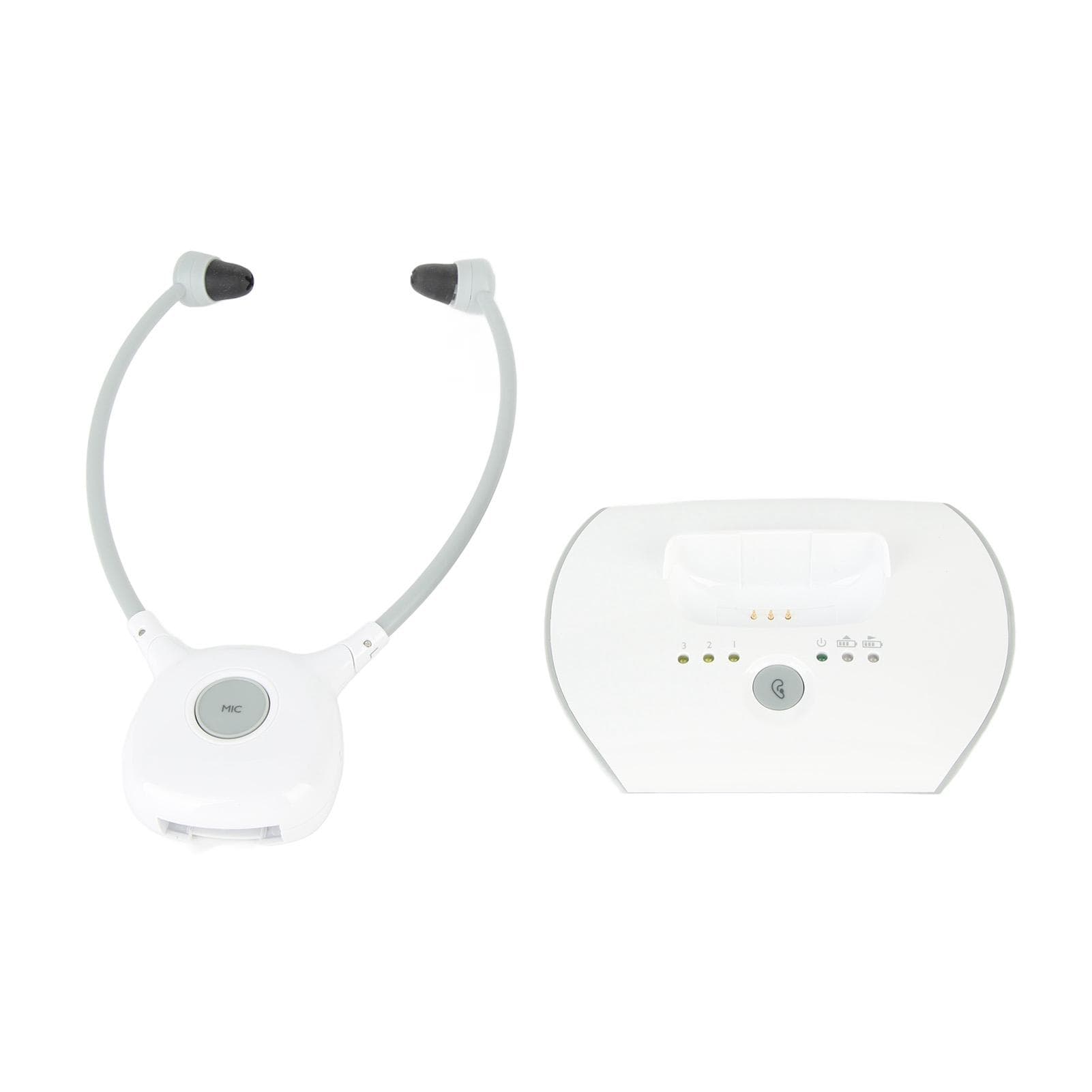 TV Hearing Headphones Wireless 2.4GHz 3.5mm AUX RCA Adjustable Wireless TV Amplifier Headphones US Plug