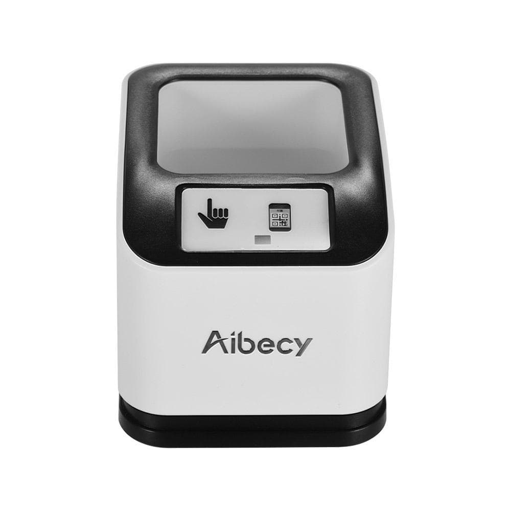 Aibecy 2200 1D/2D/QR Bar Code Scanner CMOS Image Desktop Barcode Reader USBO mnidirectional Screen Barcode Scanner USB interface white