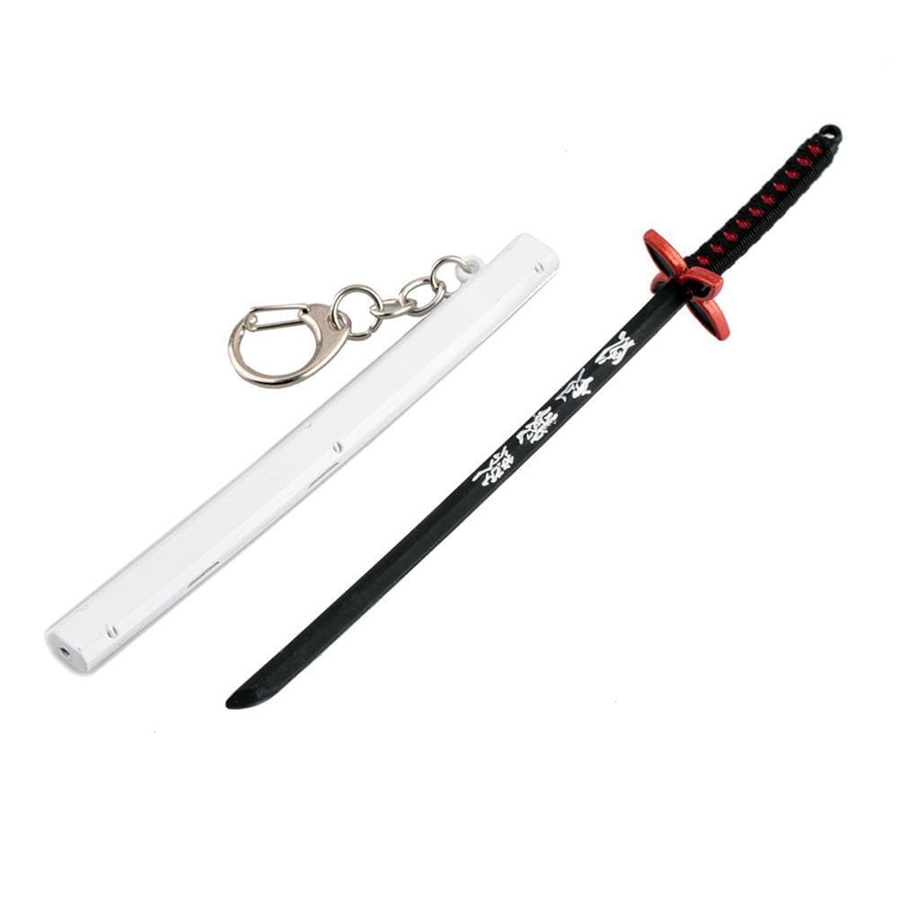 Japanese Anime Sword Keychain Mini Katana Keychains Anime Key Chain Cosplay Pendant Gift