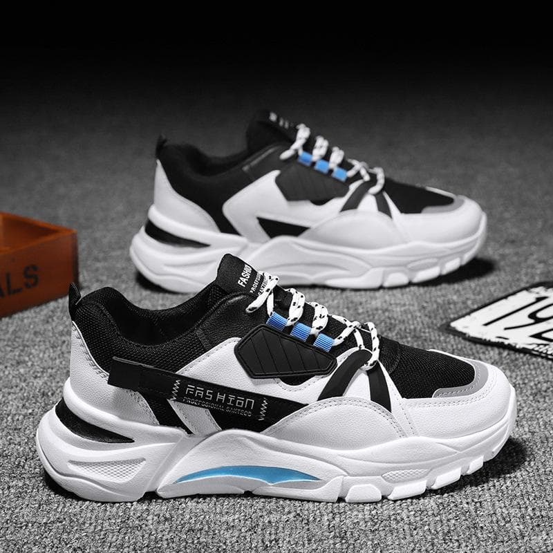 Men's Shoes Spring and Autumn New Men's Sports Shoes Flying Woven Fashion Casual Shoes Running Shoes Daddy Trend 44
