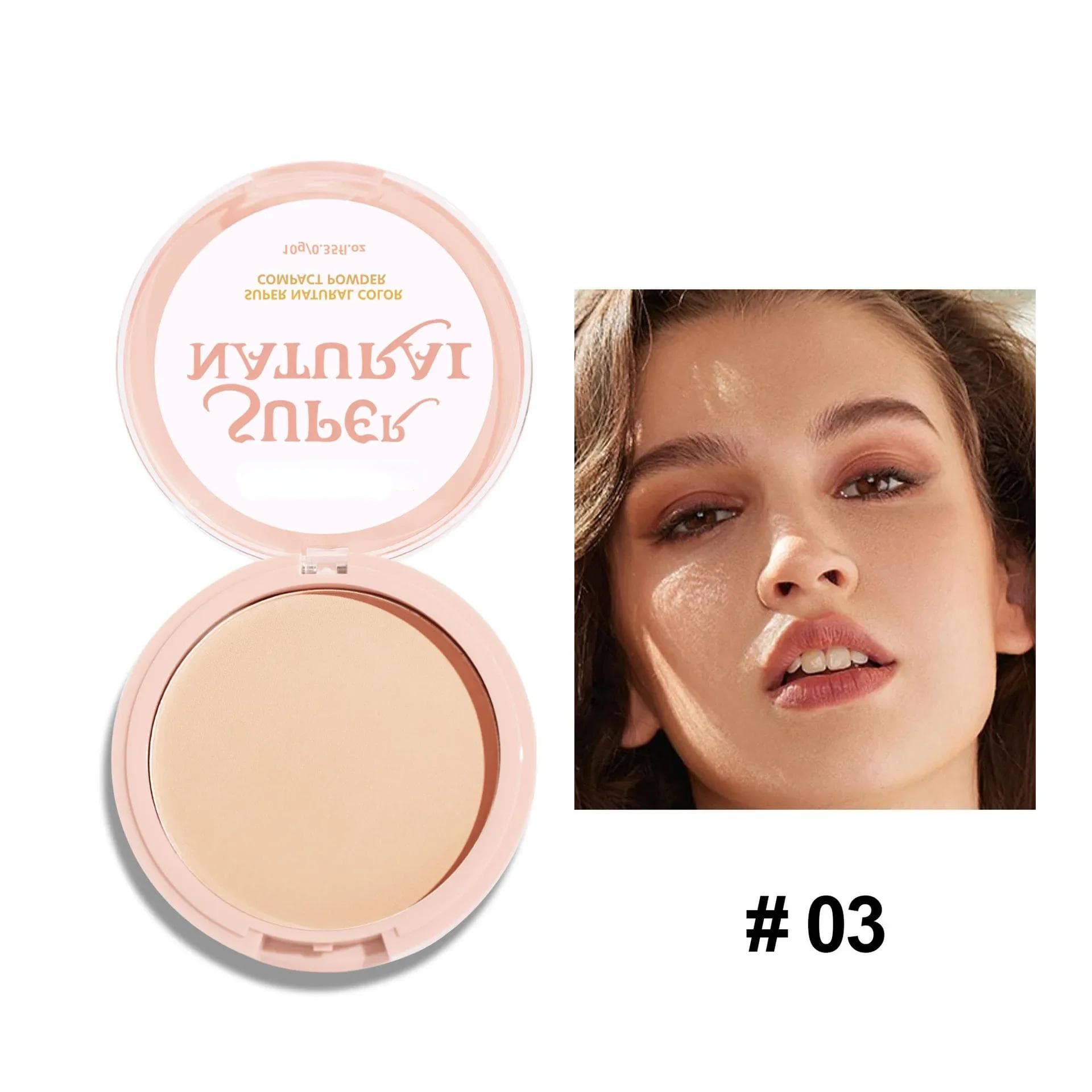 8 Colors Face Setting Powder Compact Oil-Control Concealer Pressed Powder Matte Smooth Finish Full Coverage Foundation Cosmetics