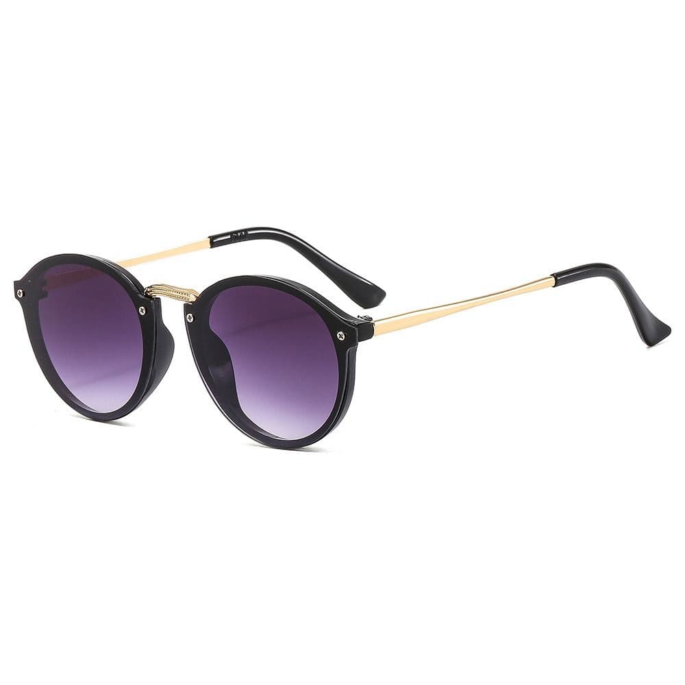 UV Protection Round Sun Glasses Large Frame Colorful Shades for Women Men Fashion Sun Protection Eyewear