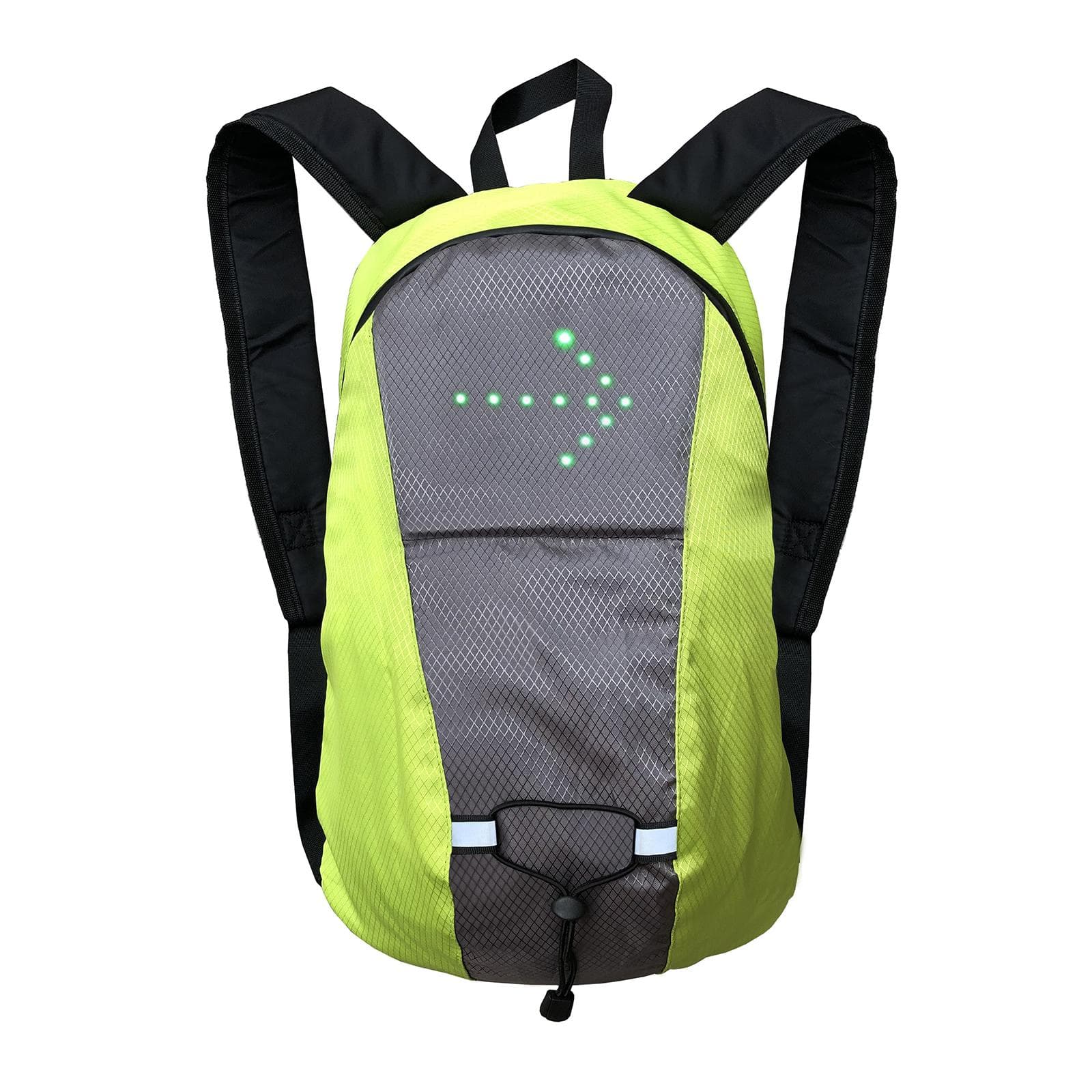 Wireless LED Signal Light Direction Indicator USB Rechargeable LED Turn Signal   Backpack Attached yellow