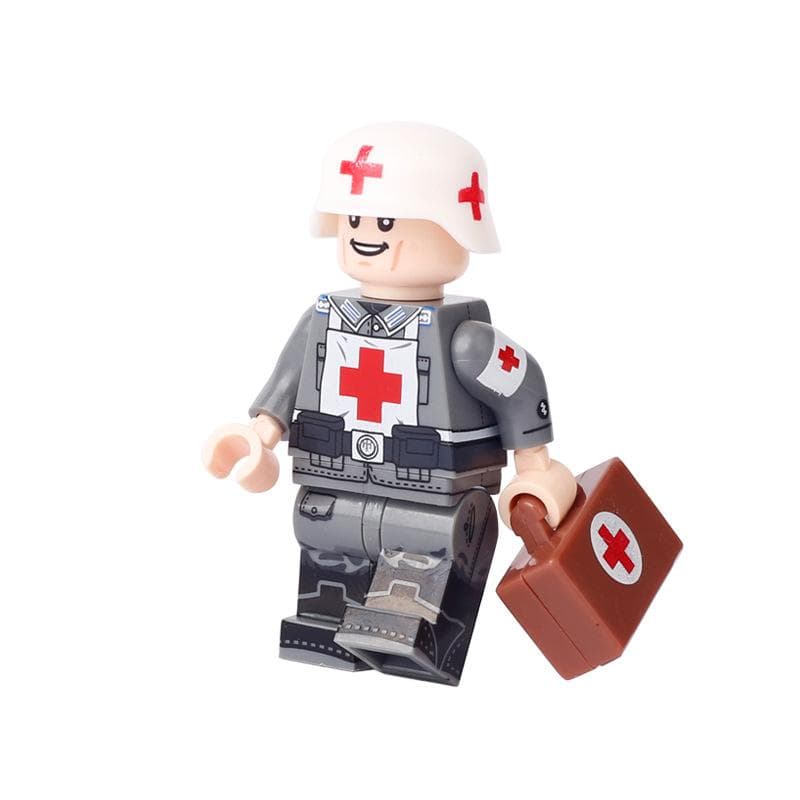 World War II Military Foreign Soldier Medic Building Block Toy