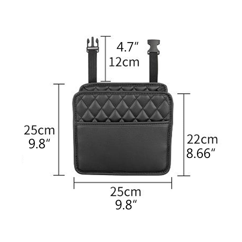 Car Seat Back Organizer PU Leather Front and Rear Seats Car Organizer Box Large Capacity Car