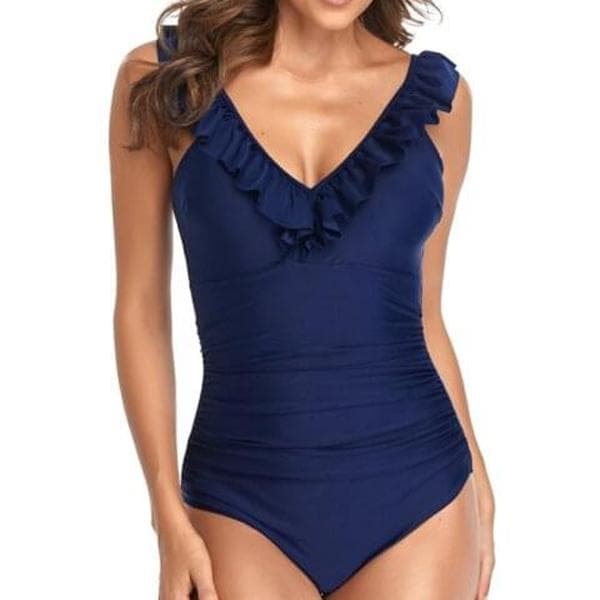 One Piece Women Swimwear Monokini Print Casual Swimsuits Beach Summer Cool Bathing Suits Female Bodysuit Swimming Suit XL
