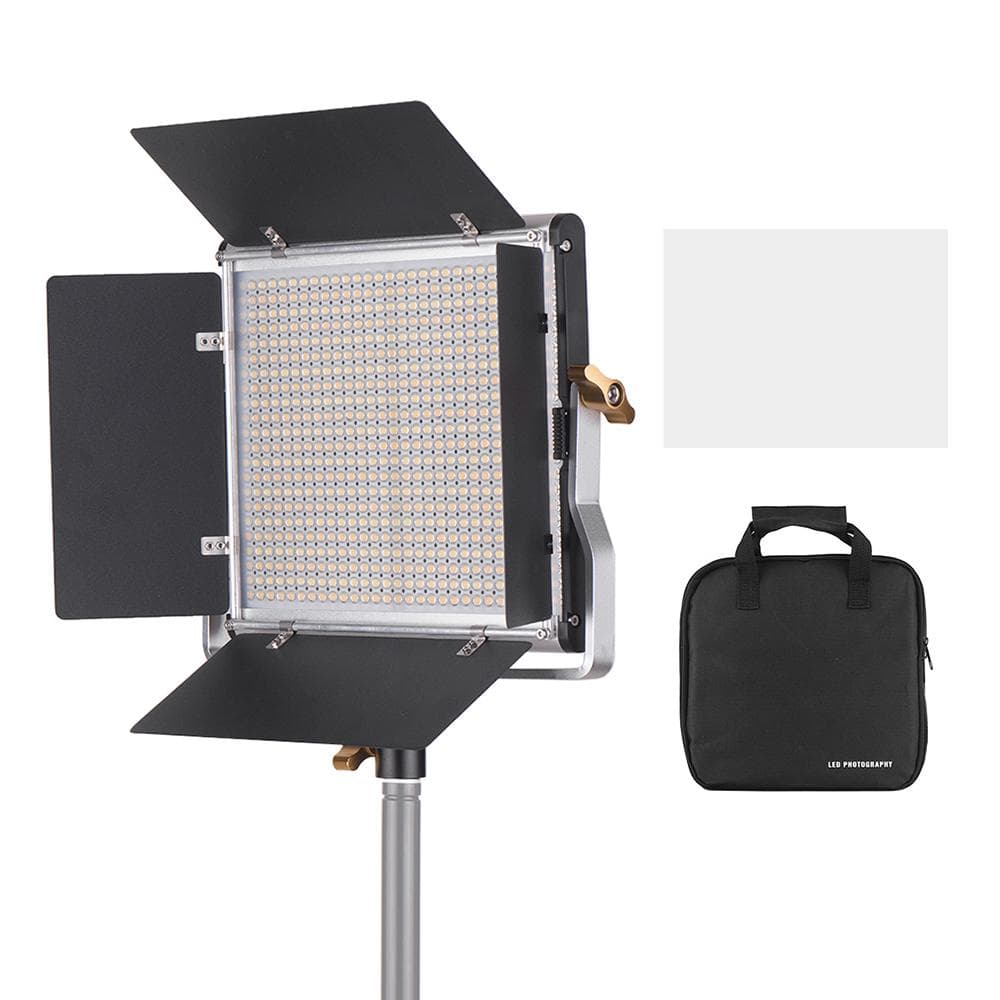 Professional LED Video Light Dimmable 660 LED Bulbs Panel 3200-5600K UK Plug