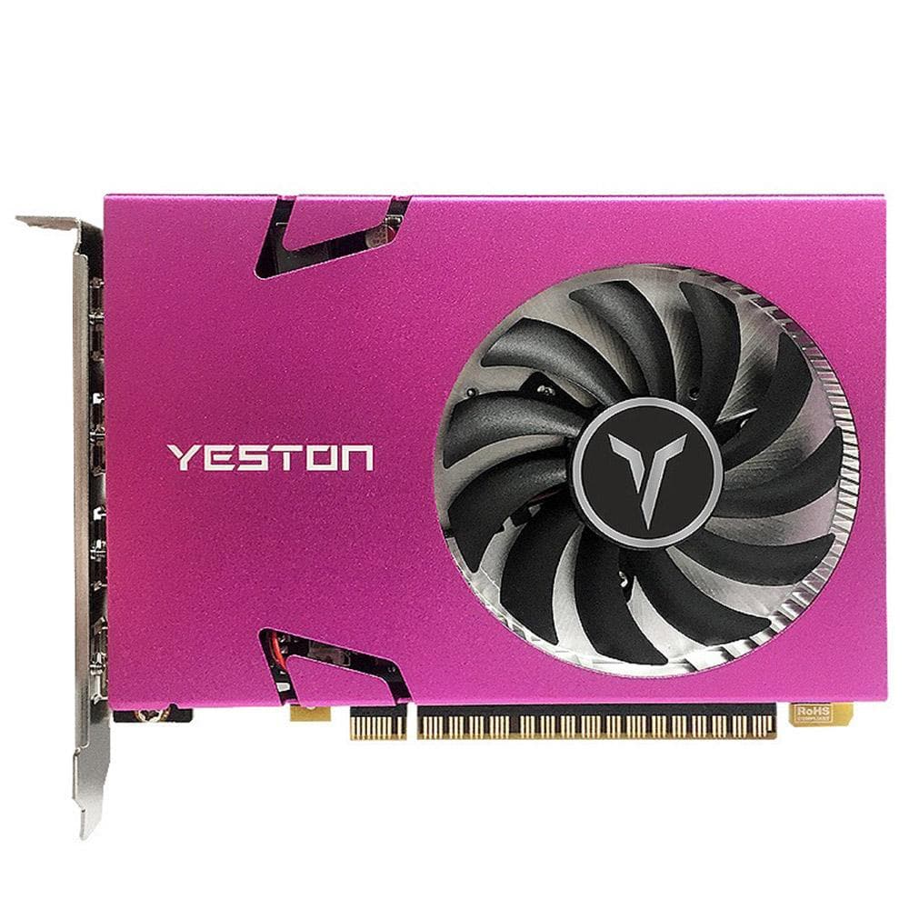 Yeston GT730-4G 4HD 4-Screen Graphics Card 4G/128bit/DDR3 Memory Support Split Screen 10bit Color GT730-4G 4HD pink