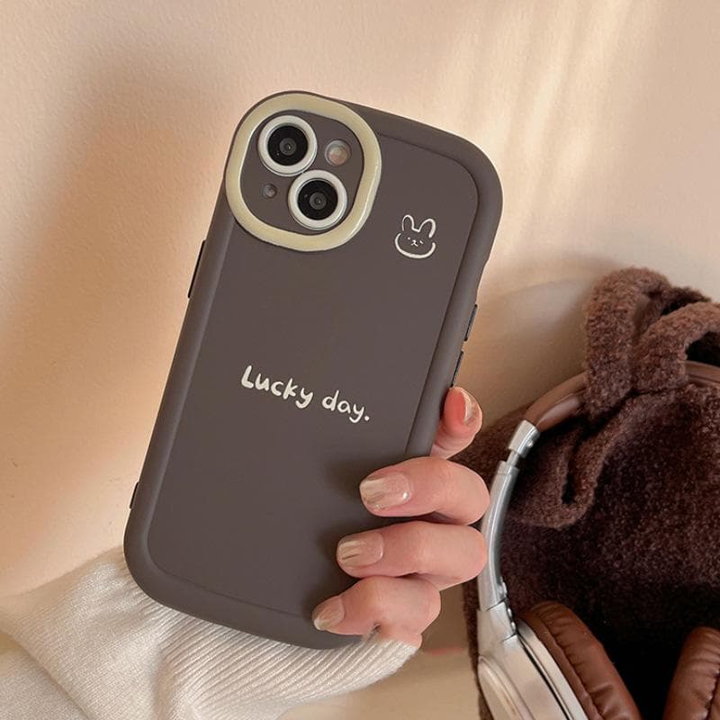 Lucky Rabbit Suitable for Apple 16 Mobile Phone Case IP14promax Cartoon Iphone13 Full Cover 15 Anti-fall 12 iPhone 7