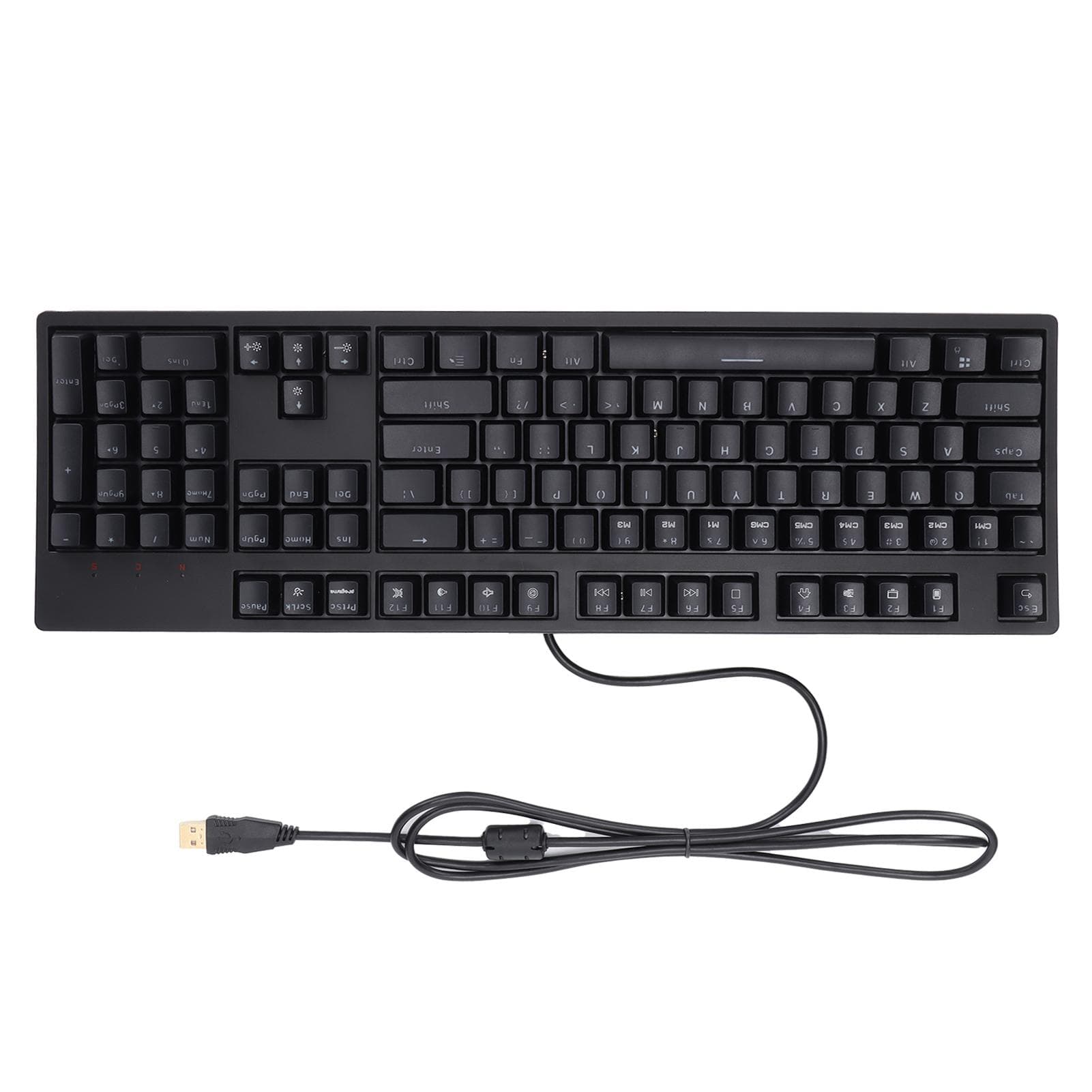 Gaming Keyboard 104 Keys Ergonomic Design Durable Computer Accessories for Win 2000xp7810