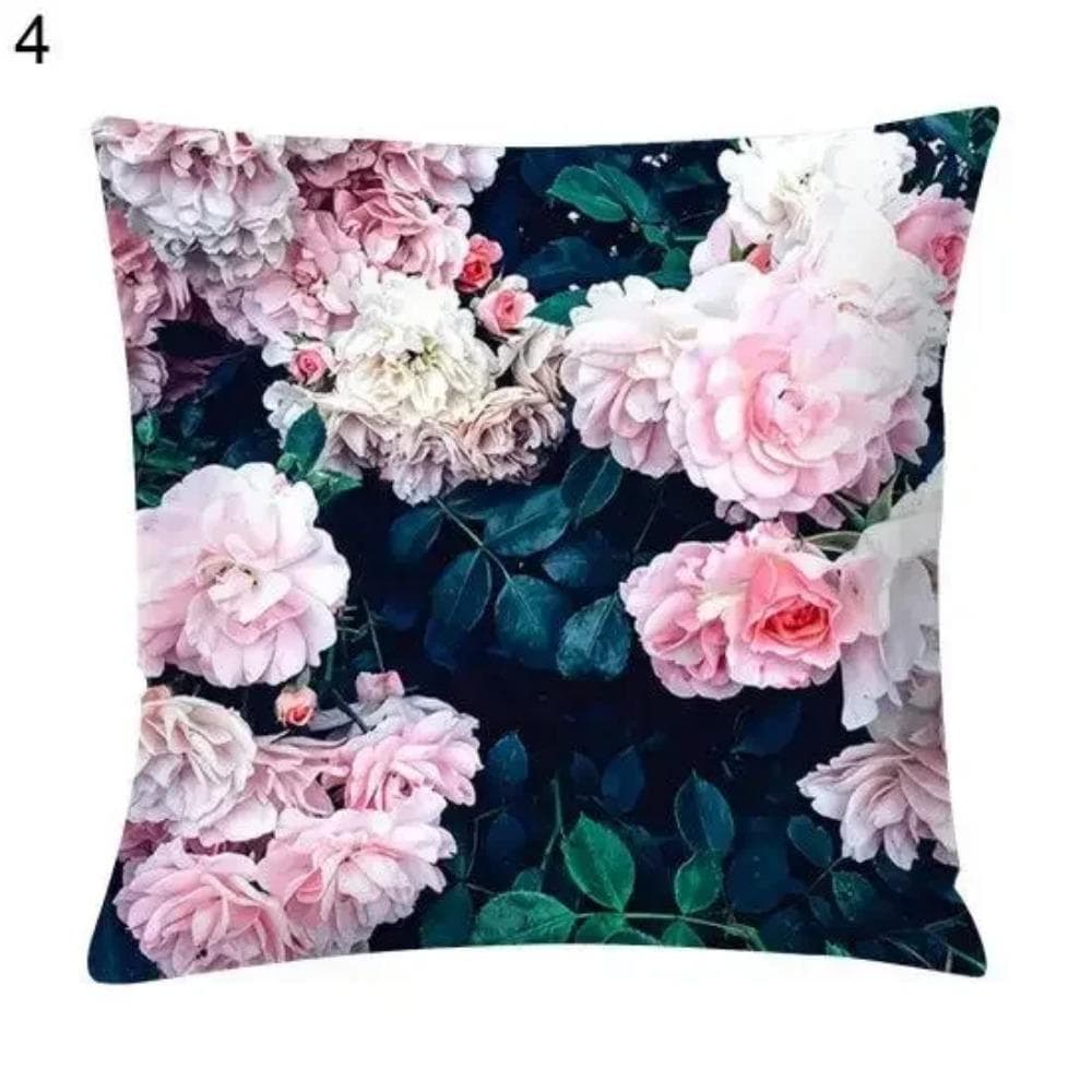 Pillow Case Throw Cushion Cover Square Headrest 30x30cm red