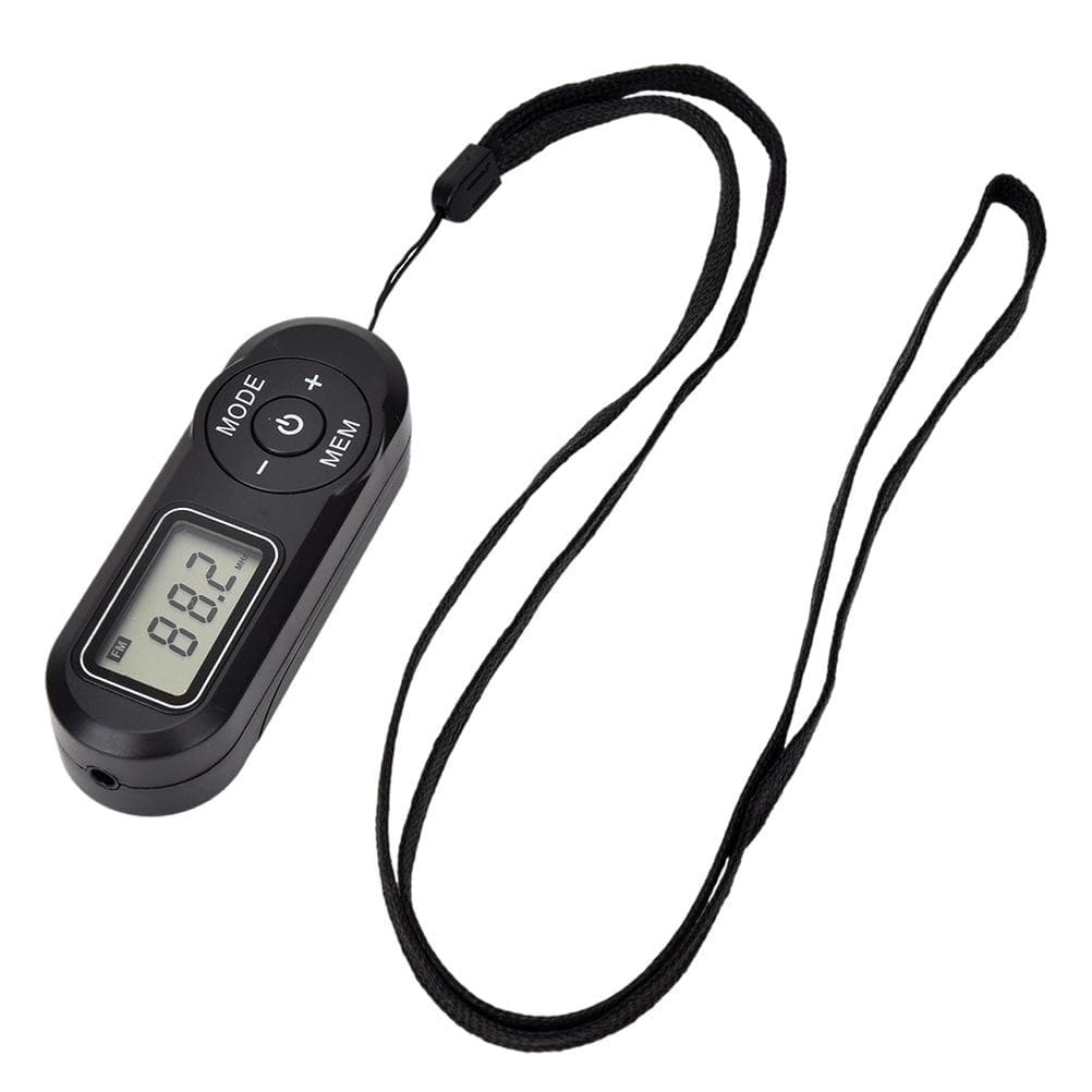 Portable Pocket FM Radio Mini Radio with Headphones LCD Display for Sport Running Walking Jogging