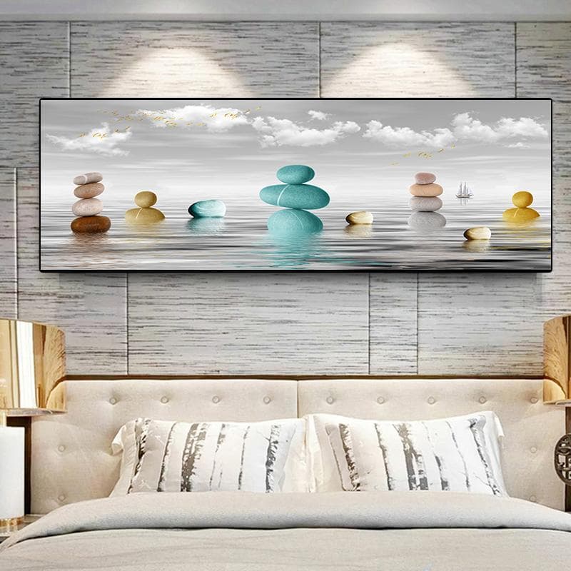 Modern Orchid Flowers Canvas Painting Abstract Landscape Posters and Prints Wall Pictures for Living Room Home Decor No Frame 50x150cm Unframed manatee