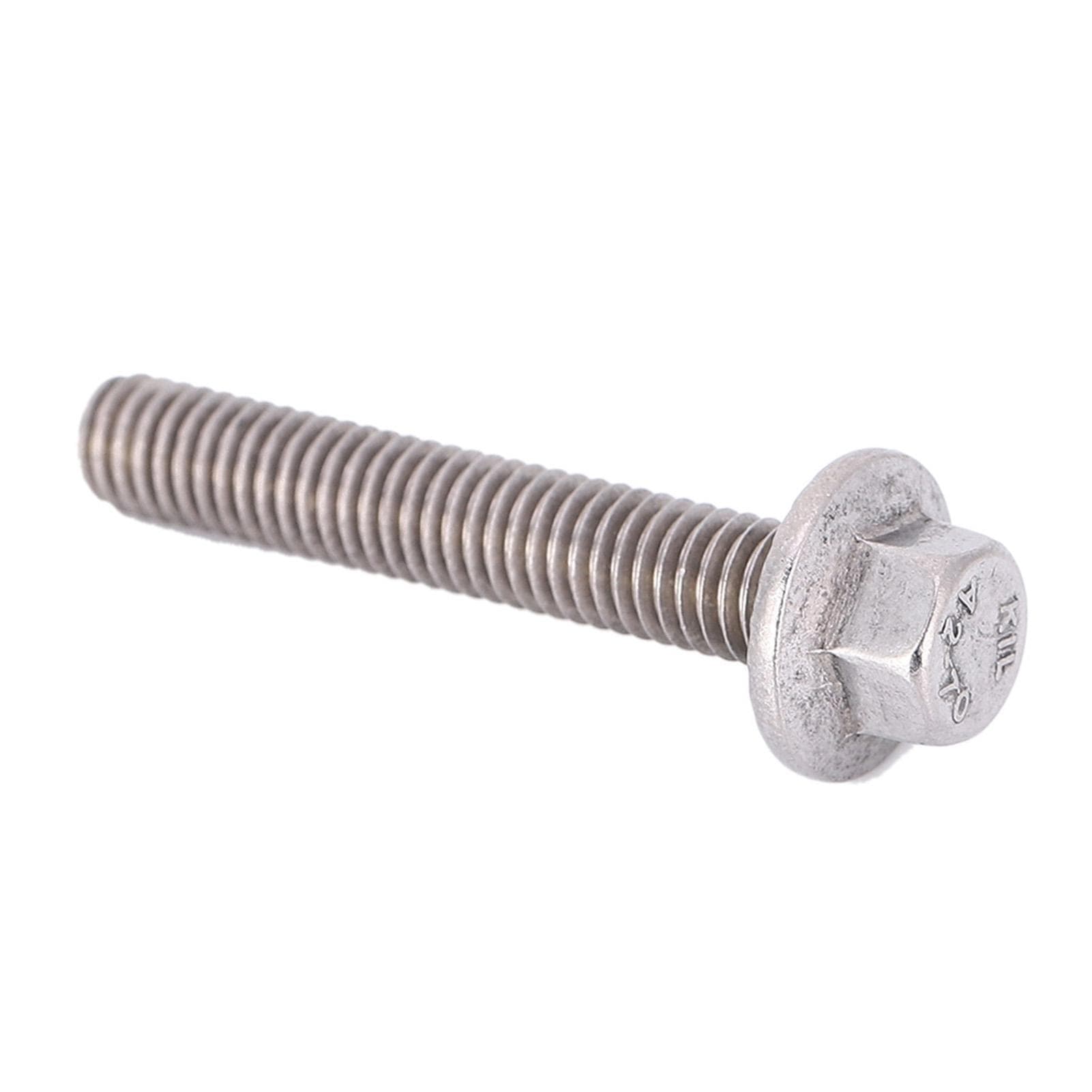10pcs M6 Stainless Steel SS304 Hex Flange Screws Cap Washer Head Bolts Fastener