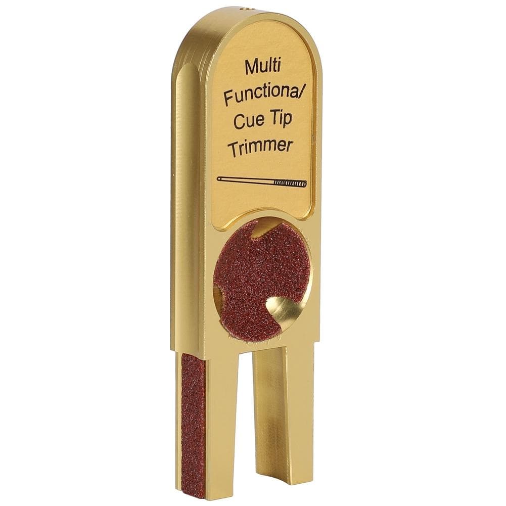 Aluminium Alloy Multifunction Gold U shape Billiards Pool Cue Tip Trimmer Shaper Burnisher Snooker