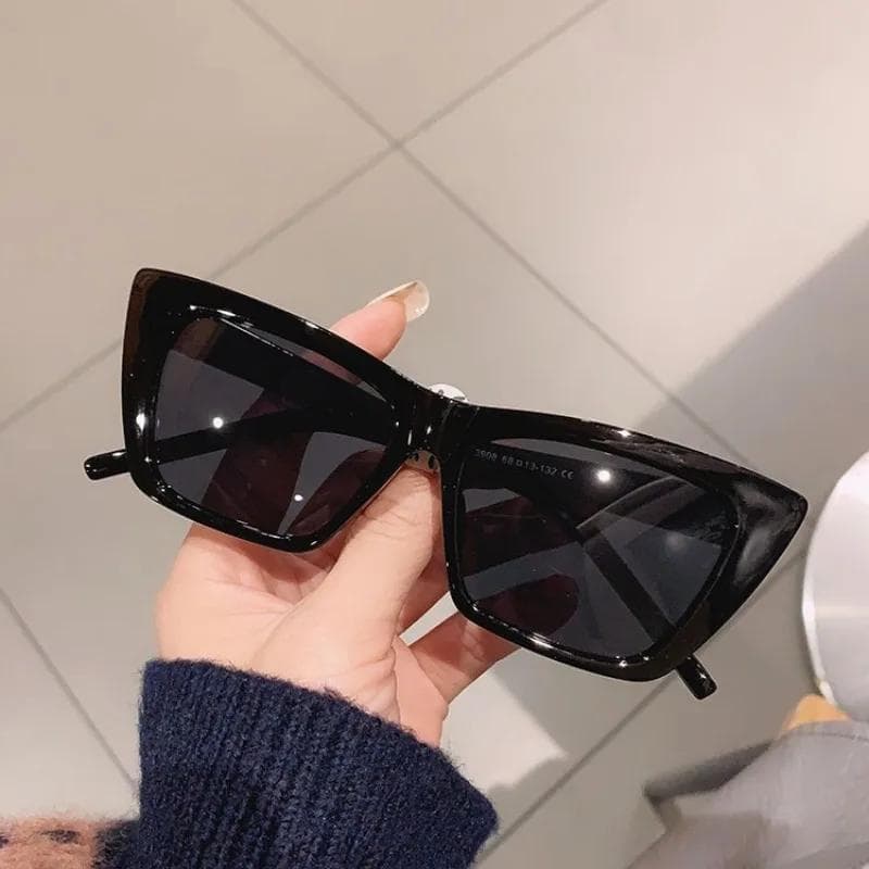 Trendy Cat Eye Sunglasses Women Retro Square Frame UV400 Protection Summer Fashion Shades Eyewear