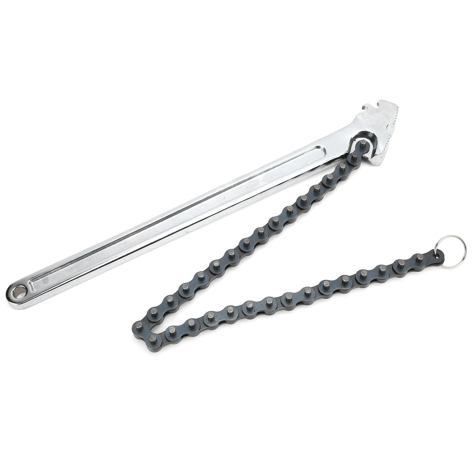 Chain Wrench High Hardness Surface Polished ChromePlated Chrome Vanadium Steel Hand Tool(15in )