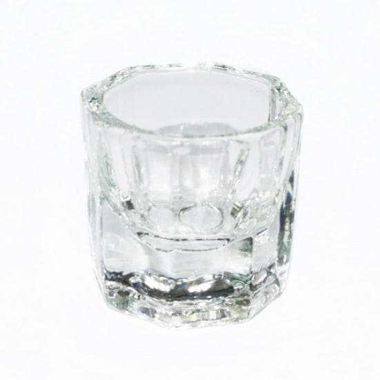 Octagonal Shape Glass Cup Dappen Dish Container for Arcylic Nail Art Liquid Powder