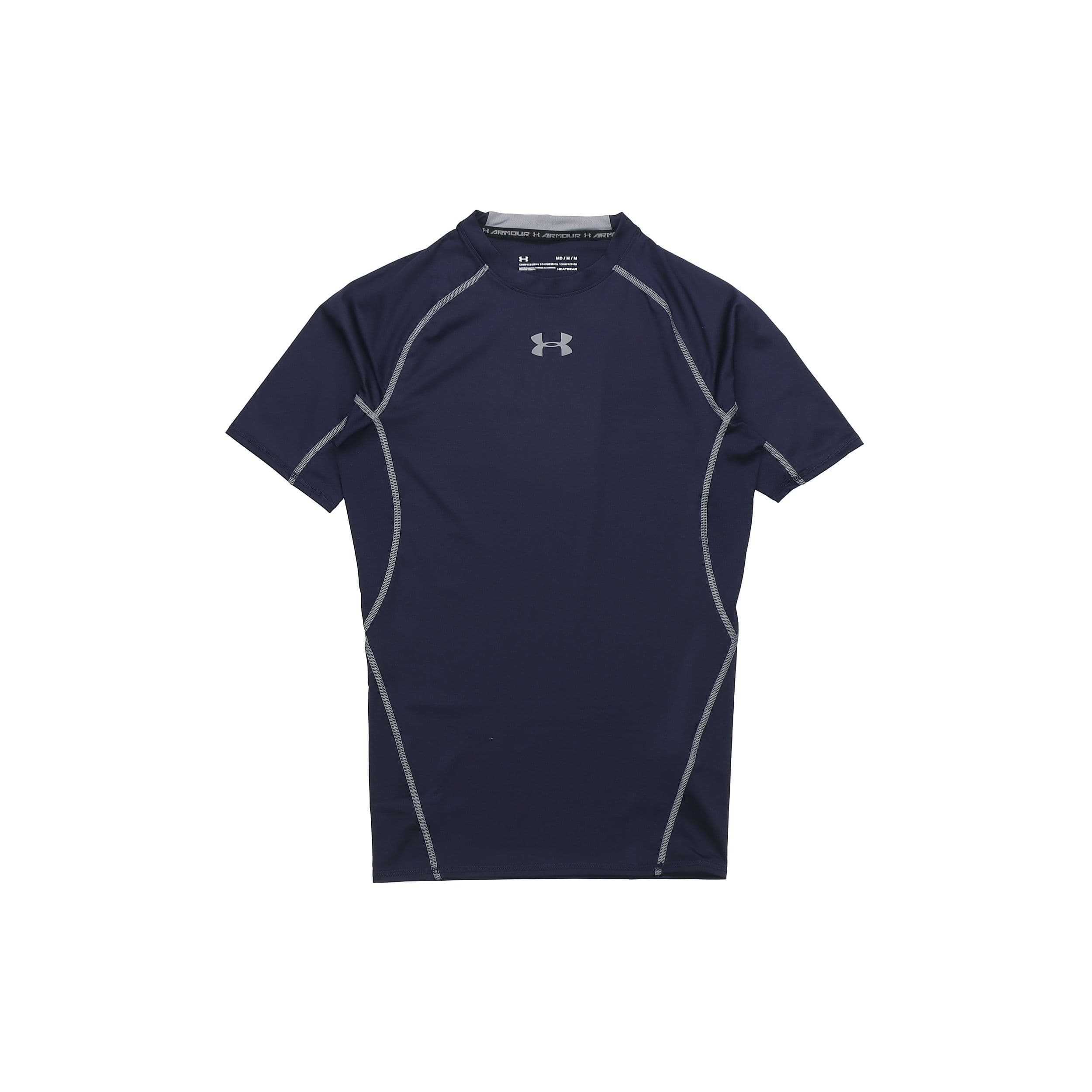 Under Armour Short Sleeve Sports Training Breathable Fitness Shirt Men tops Navy 1257468-410 XL