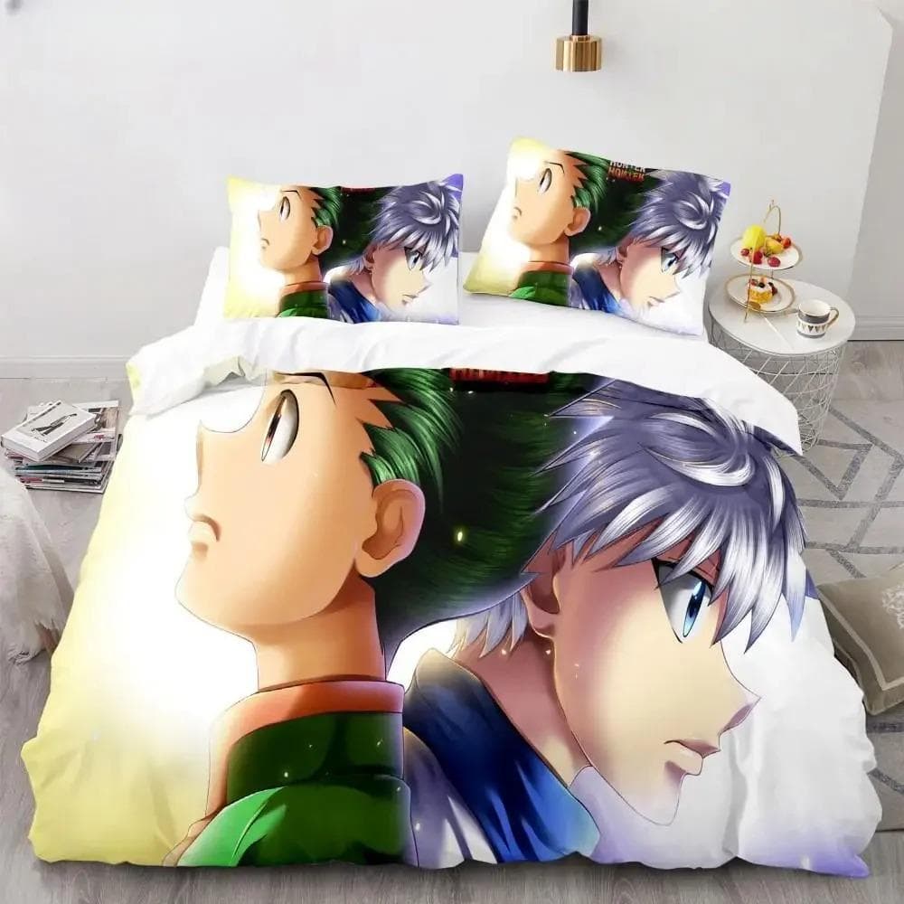 3D Print Anime Hunter X Hunter Duvet Cover Set Bedding Set Japanese Anime Twin Queen King Quilt Cover Pillowcases Home Textiles 70x133cm 2pcs