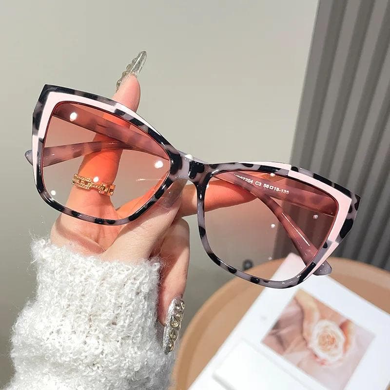 New Color Cat Eye Sunglasses UV400 Protection Trendy Women's Fashion Sun Glasses Versatile Stylish Frame Shades 1PC