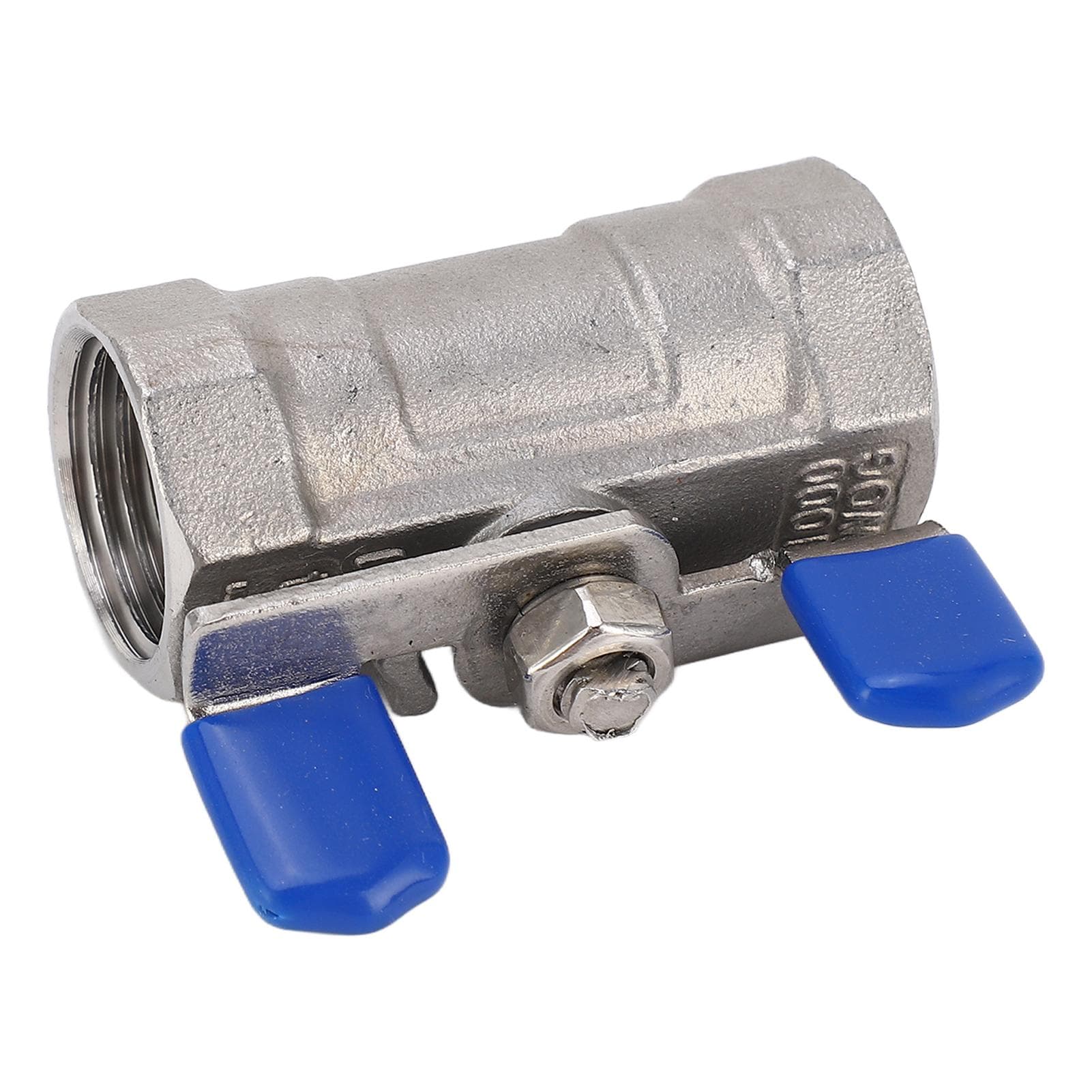 12in NPT DN15 Ball Valve 304 Stainless Steel Female Thread Pipe Fitting Valve with Butterfly