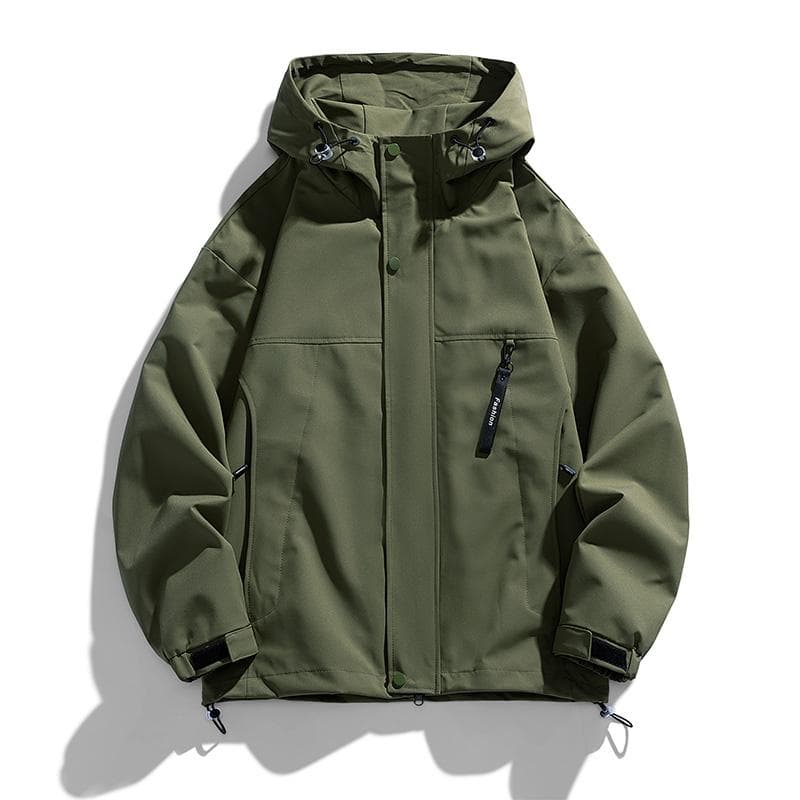 M-8XL Oversized Jacket Men's Hooded Jacket Work Suit XXXXL