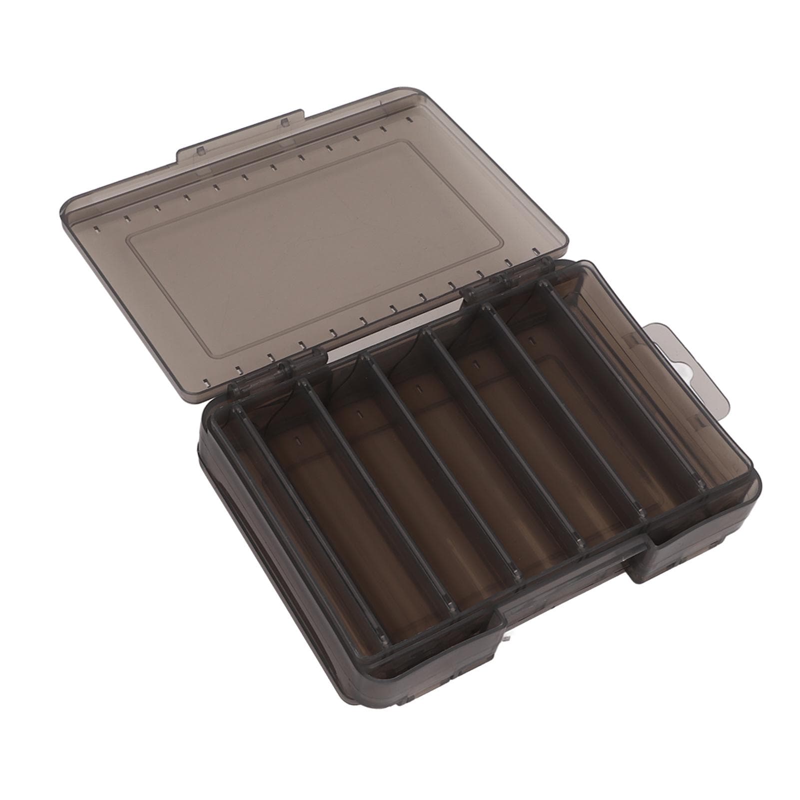 Double Sided Lure Box Breathable Space Saving Portable Waterproof Lure Box with Handle for Fishing
