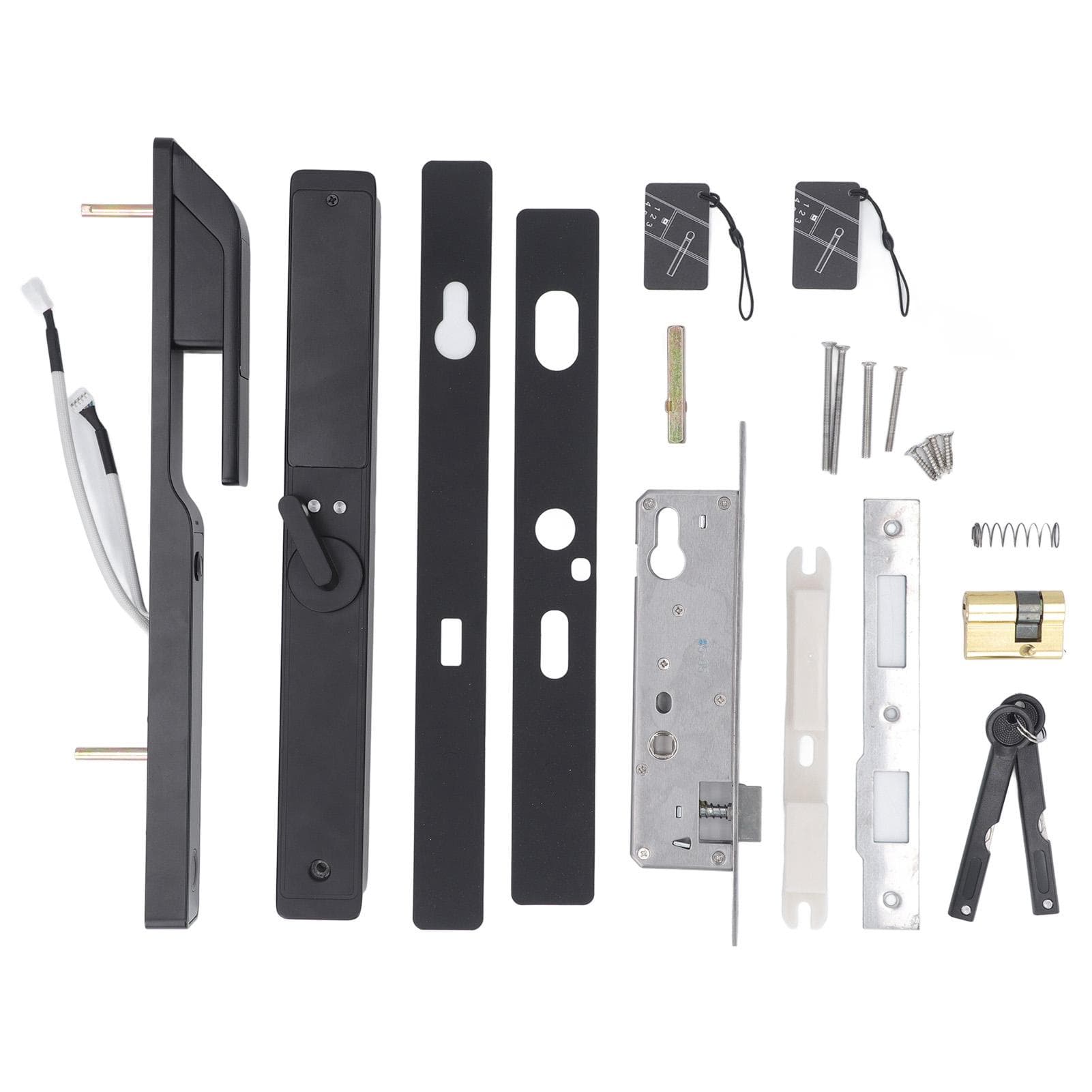 Slim Smart Lock 5 in 1 Fingerprint Card Password App Control Key Unlocking Aluminum Alloy Digital