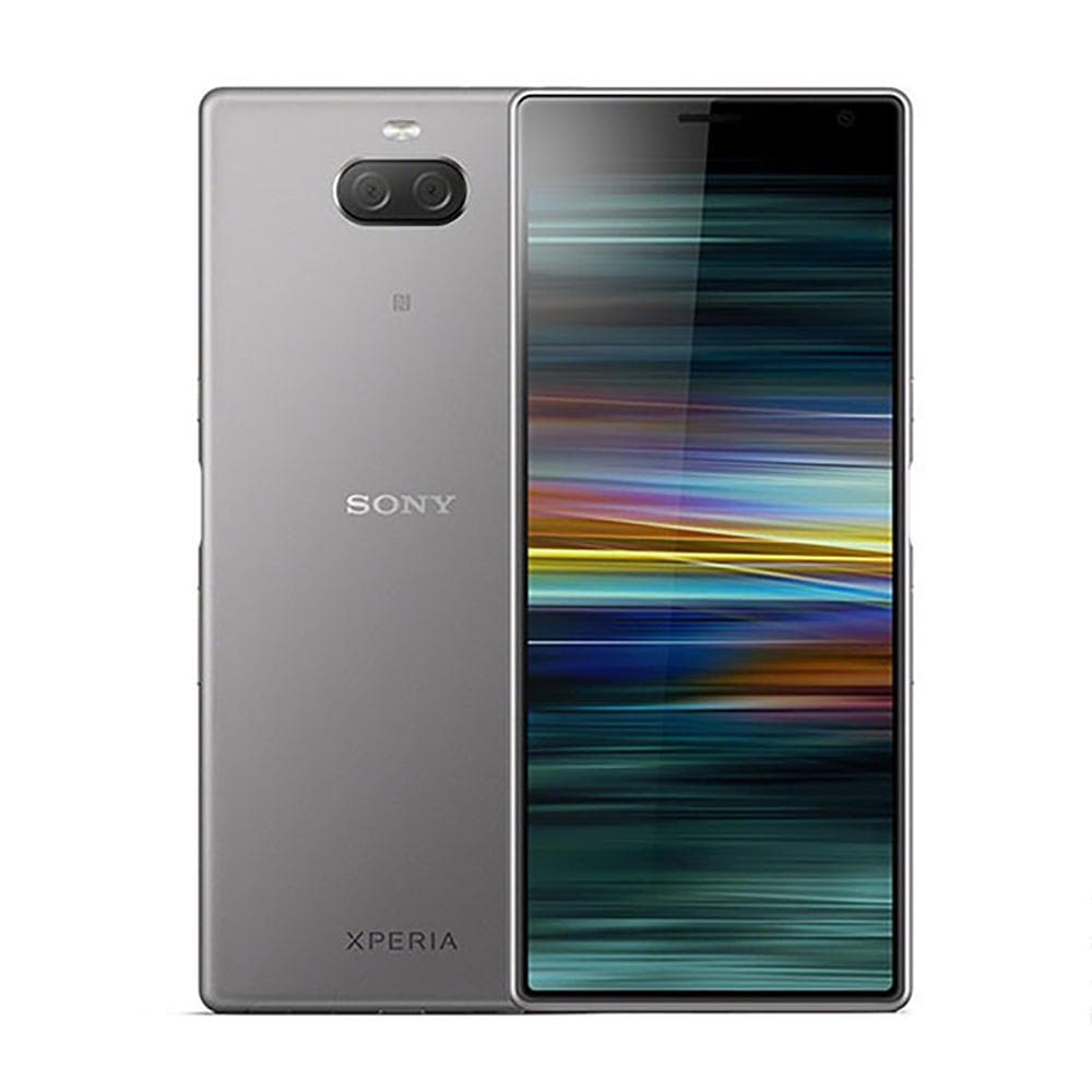 Refurbished Sony Original Sony Xperia 10 Plus I3213 Single SIM I4213 Dual SIM 4G 6GB RAM 64GB ROM Mobile Phone I3213 Simple Set silver