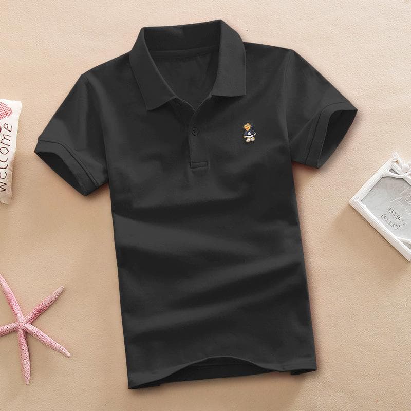 Summer Kids T-shirt Toddler Boys Tees Casual Short Sleeve Polo T Shirt Tops 16/130cm