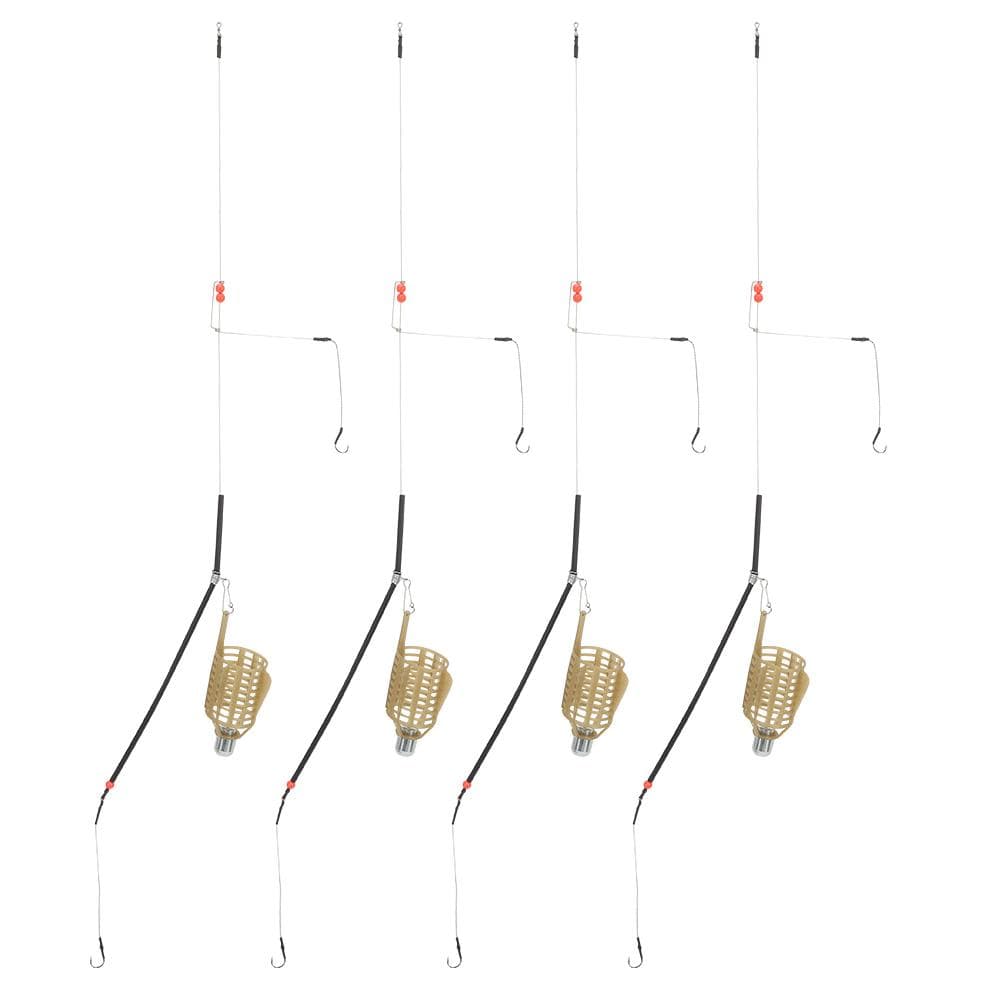 4PCS Portable Lightweight Fishing Bait Cage Lure Trap Basket Feeder Holder Fish Tackle 30g