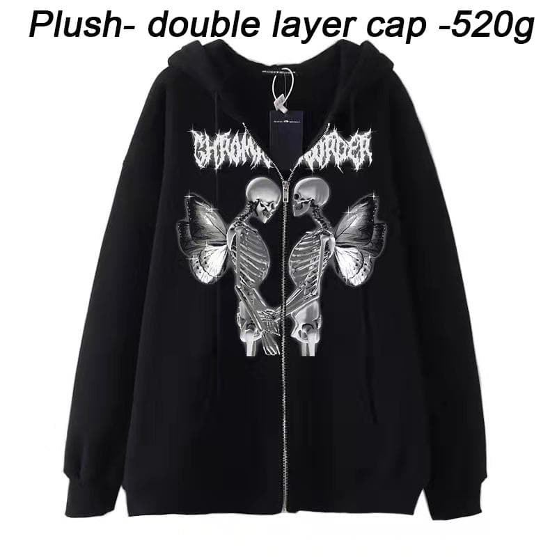 Sweatshirt Y2k Clothes Hoodies Women Clothing Streetwear Fashion Casual Vintage Autumn Coats Vetement Femme S