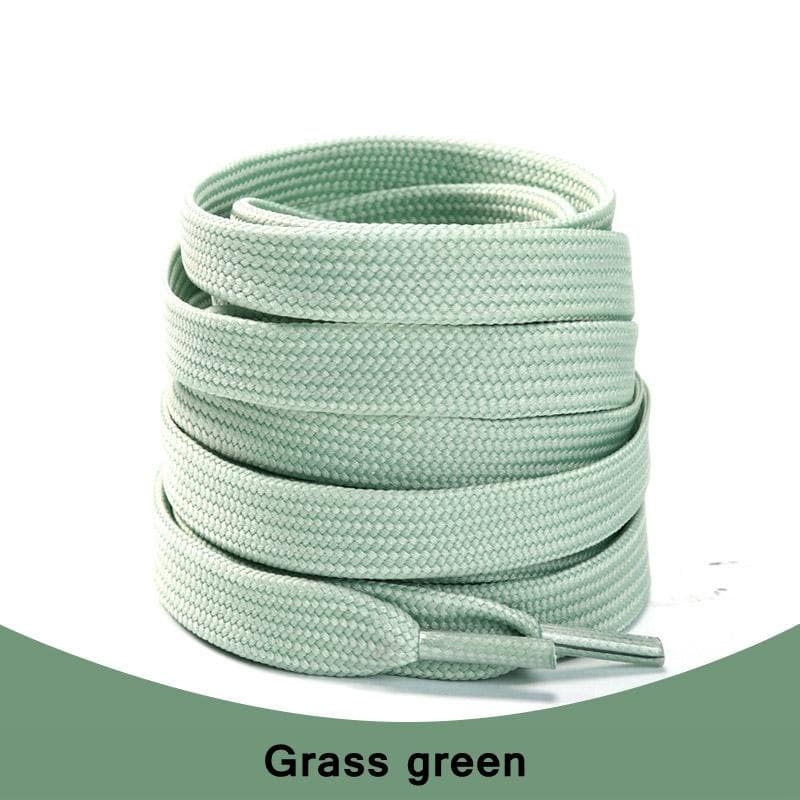 1Pair Sneakers Shoelaces Shoes Accessories Laces for Shoes Unisex Flat Shoe Lace Classic Shoelace Solid Color Shoe Strings 140cm grass green