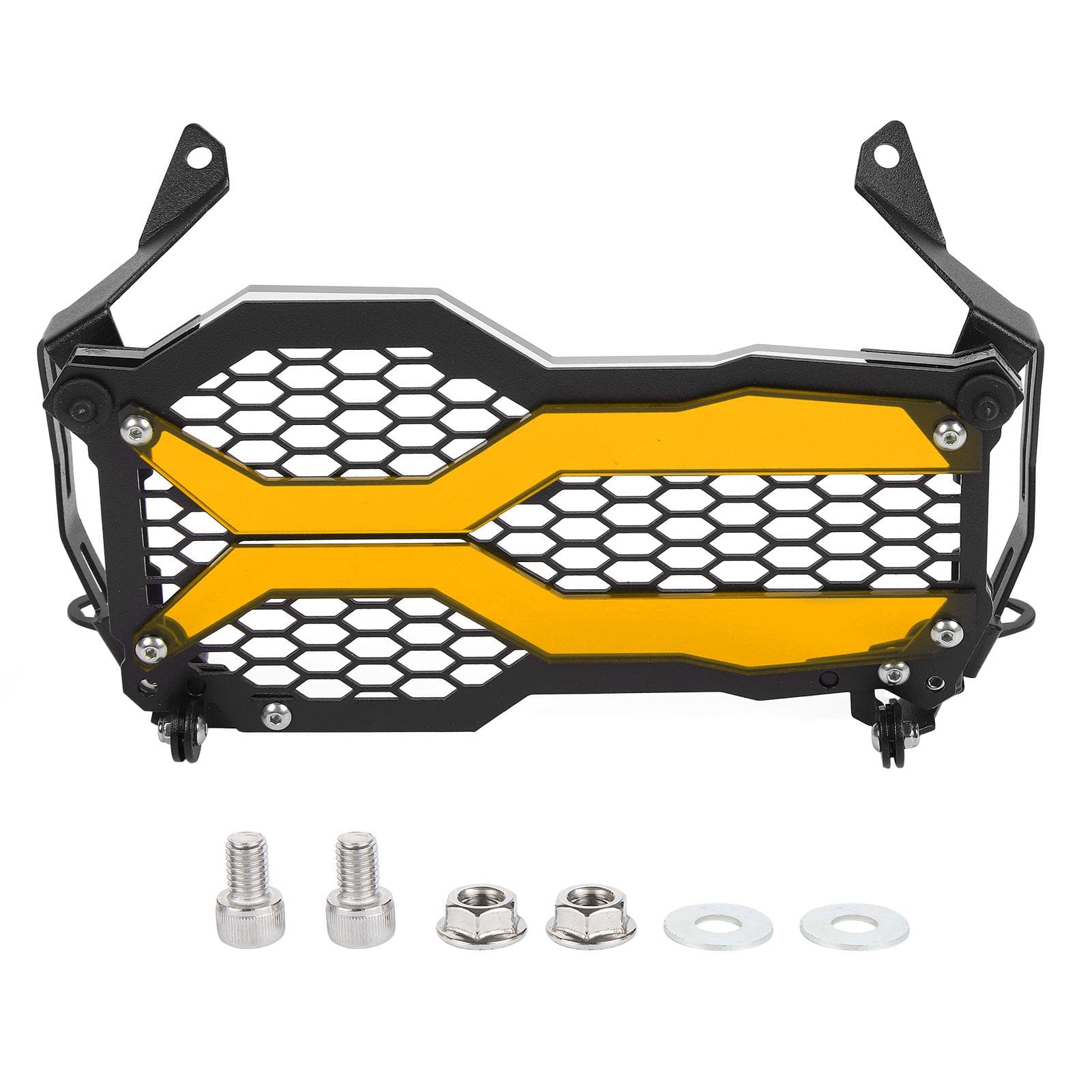 Motorcycle Front Headlight Grille Guard Cover Modification Replacement for R1250GS ADV 2021Orange orange
