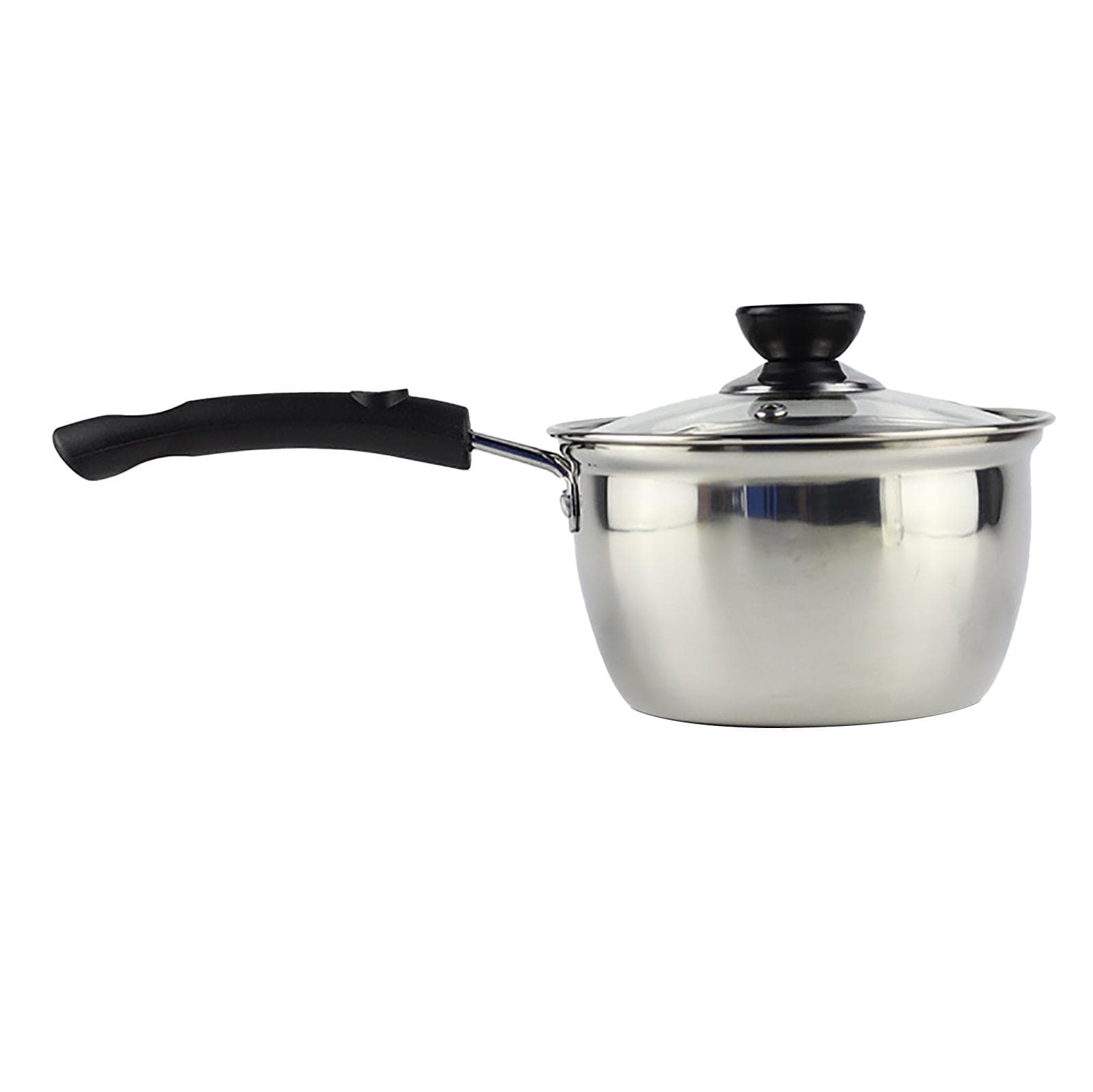Milk Pot Classic Stainless Steel Thickened with Anti Scald Handle Milk Warmer Pot for Noodle Soup