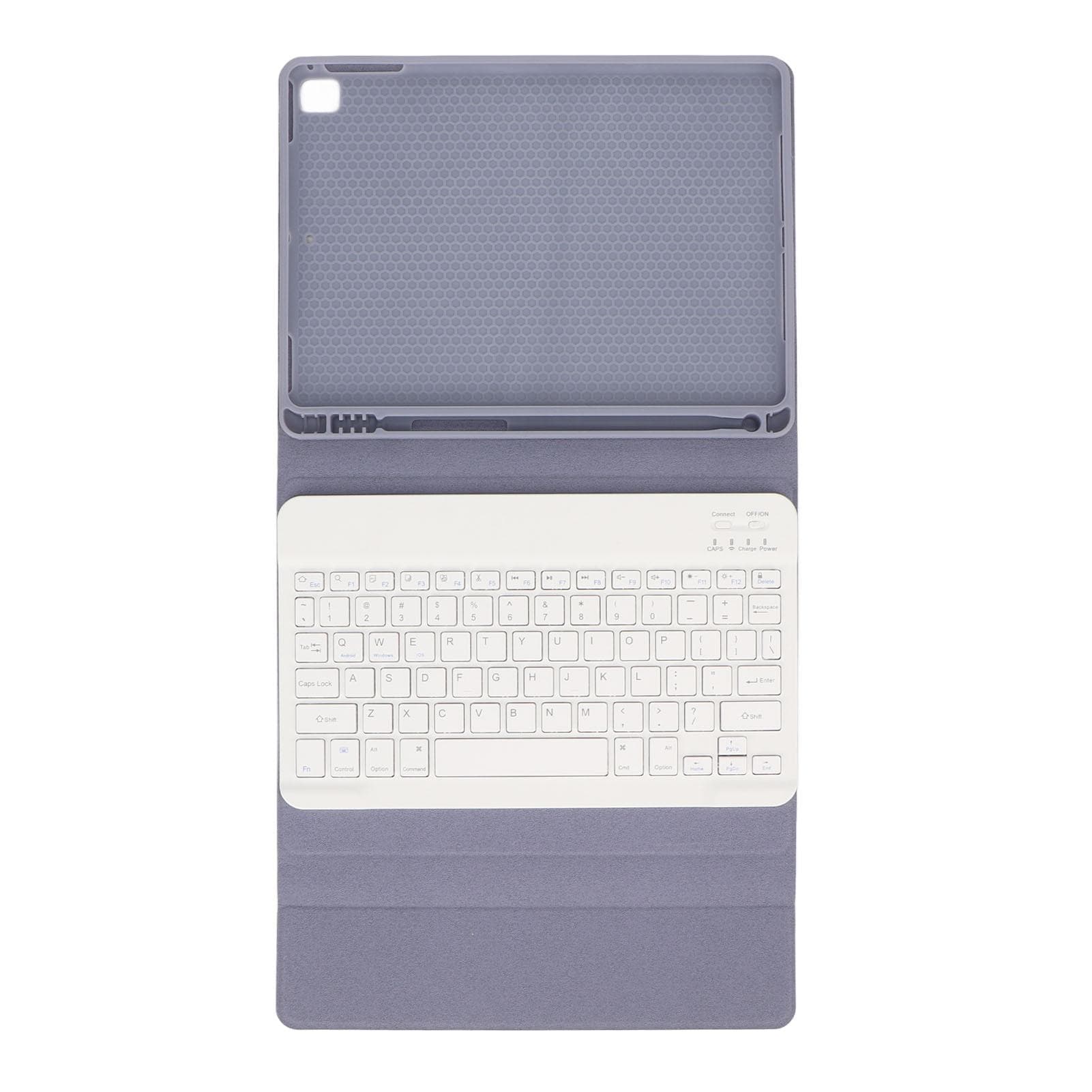 Tablet Protective Stand Case Anti Slip Flexible Cover with Wireless Bluetooth Keyboard for IOS