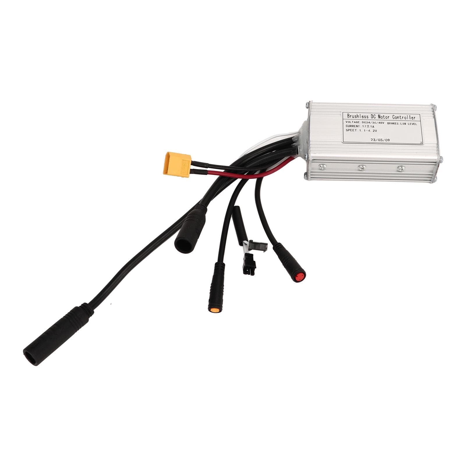 Brushless Motor Controller 24V 36V 48V 17A Sine Wave 3 Mode Controller with Waterproof Connector