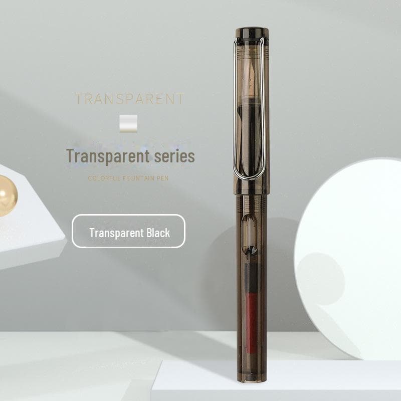 Colorful Student Fountain Pen with Replaceable Ink Capsule for Calligraphy and Correct Writing Posture 0.38mm Pen Only