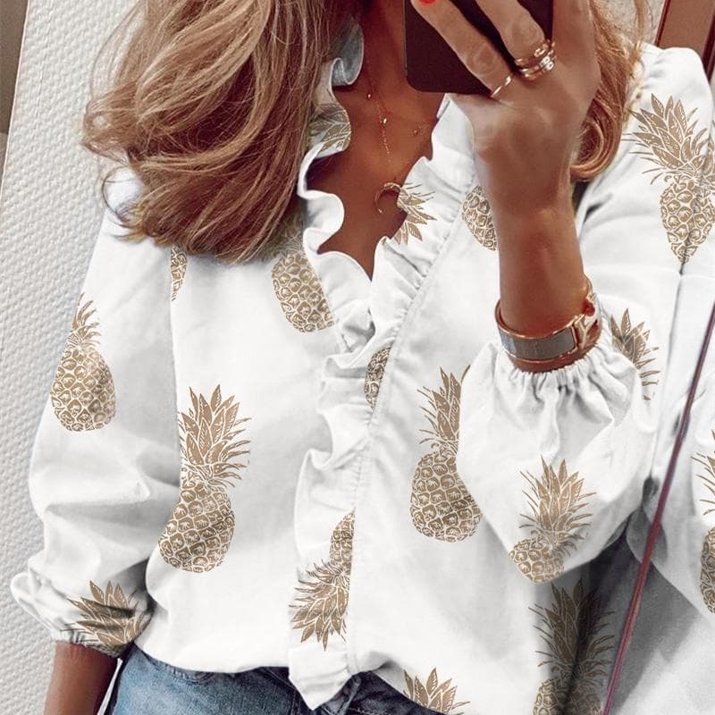 YYFS Women's Fashion Casual Summer Spring Long Sleeve Blouses & Shirts XXXXXL beige