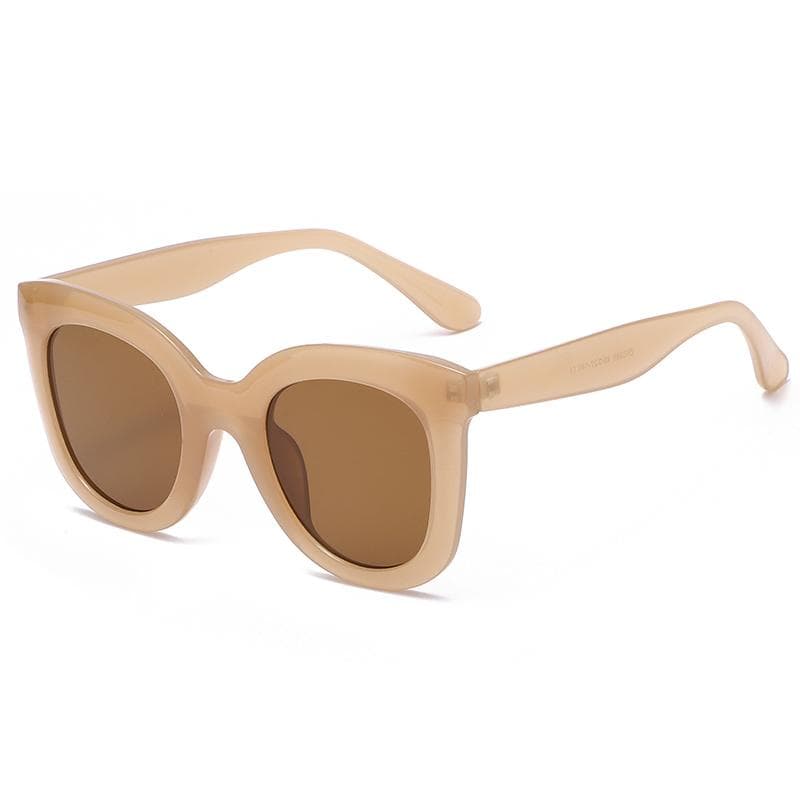 1set Vintage Women Cat Eye Sunglasses Luxury Designer Sun Glasses Female Outdoor Trendy UV400 Protection show as picture