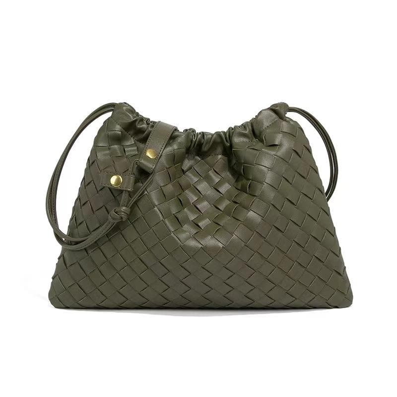 Lucky Bag, Single-shoulder Women's Bag, Hand-woven Bag, Crumpled Cloud Bag, Fashionable, Trendy and Retro Crossbody Bag