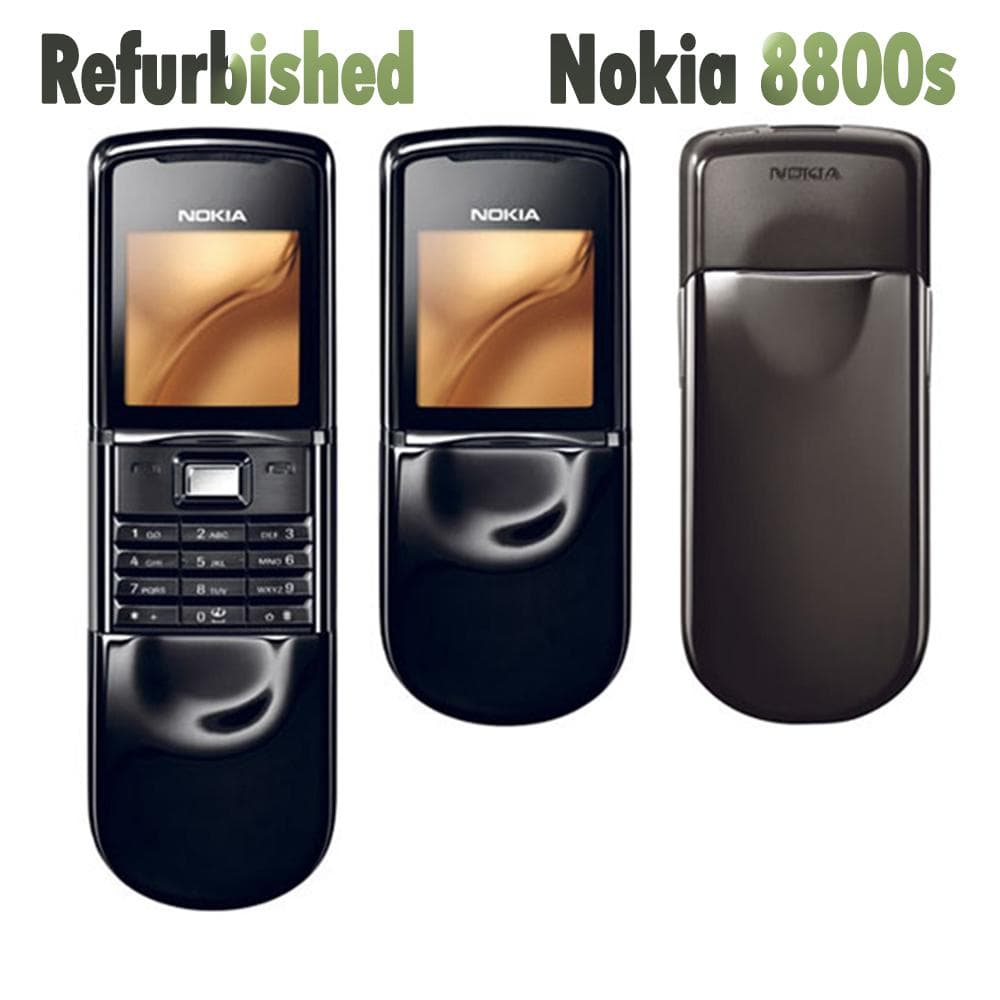 Refurbished Nokia Original Nokia 8800 Sirocco Mobile Phone With 1 SIM Simple Set silver