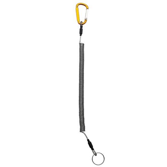 Anti-lost Rope Retractable with Keyring Carabiner Theftproof Coiled Spring Fishing Pliers Anti-lost Safety Lanyard Outdoor Accessories 1M J